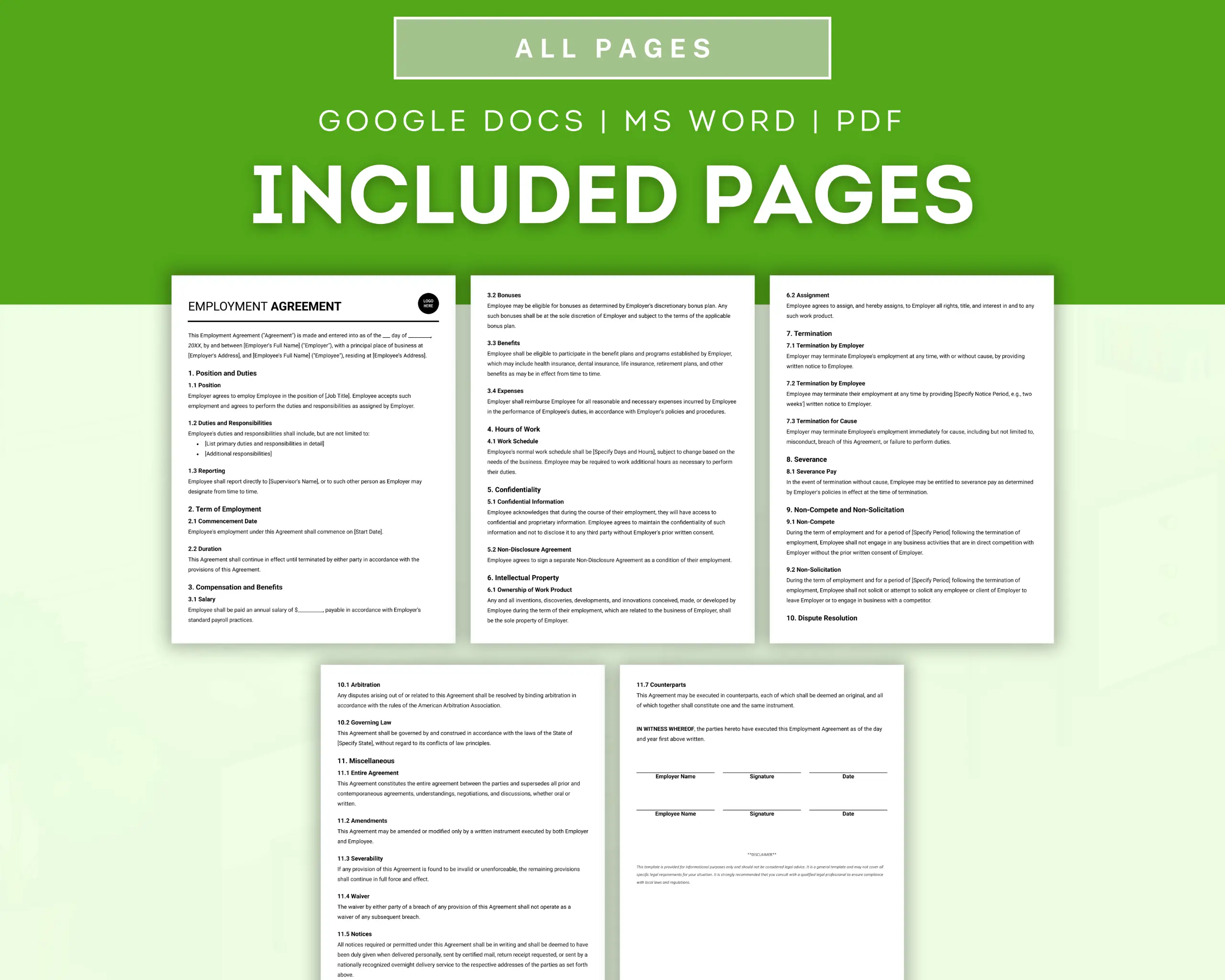 Employment Agreement Template - Image 2
