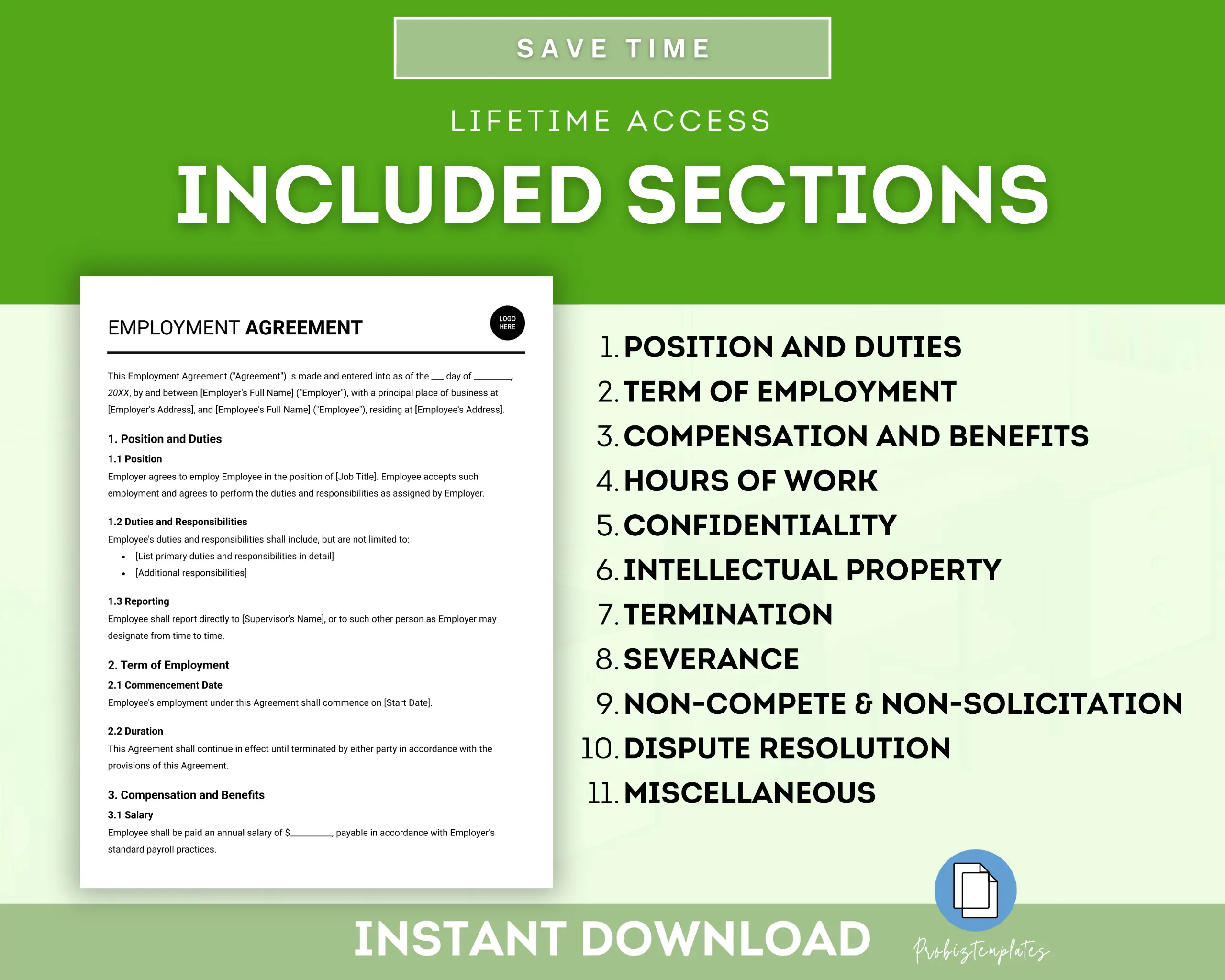 Employment Agreement Template - Image 3