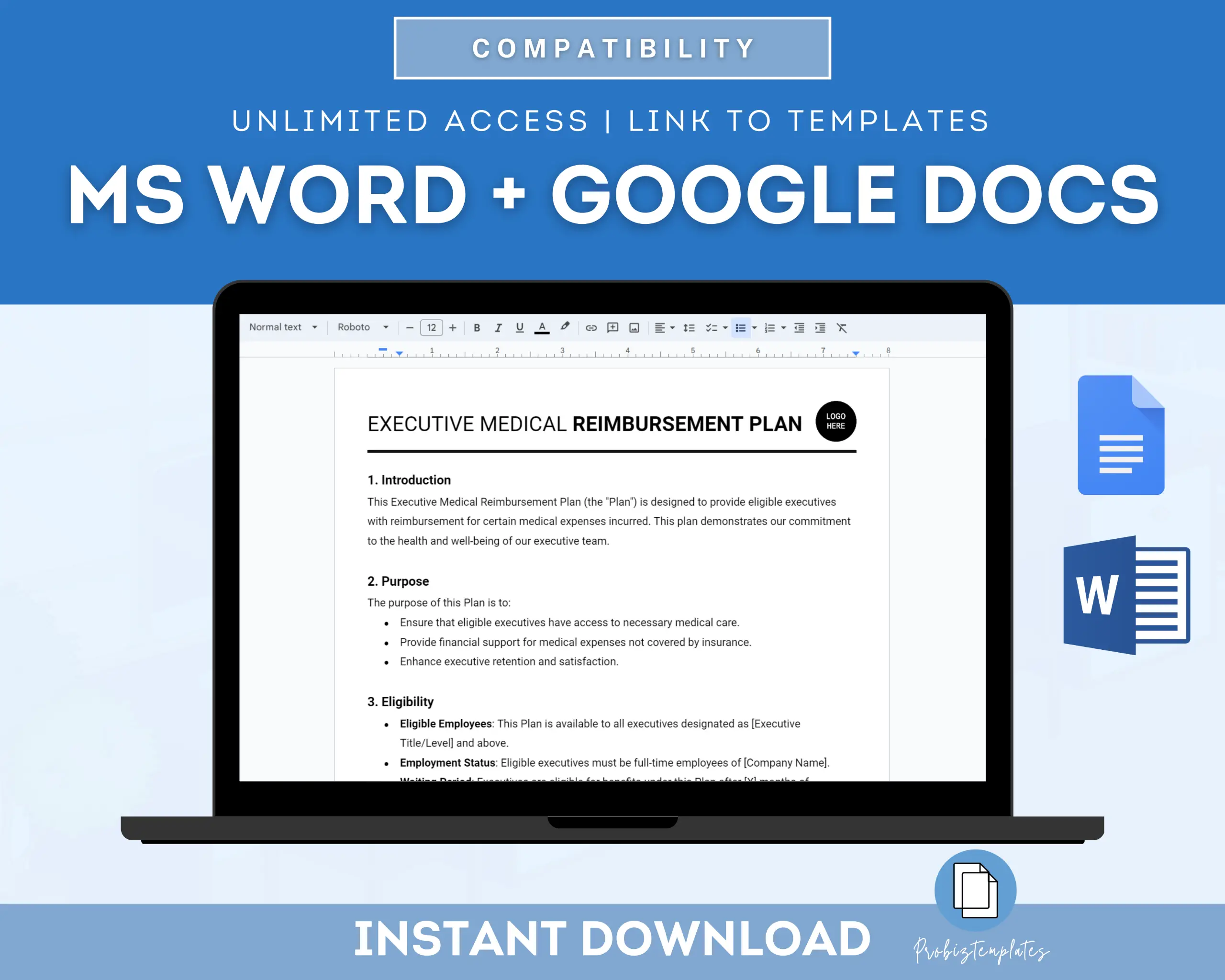 Executive Medical Reimbursement Plan Template - Image 4
