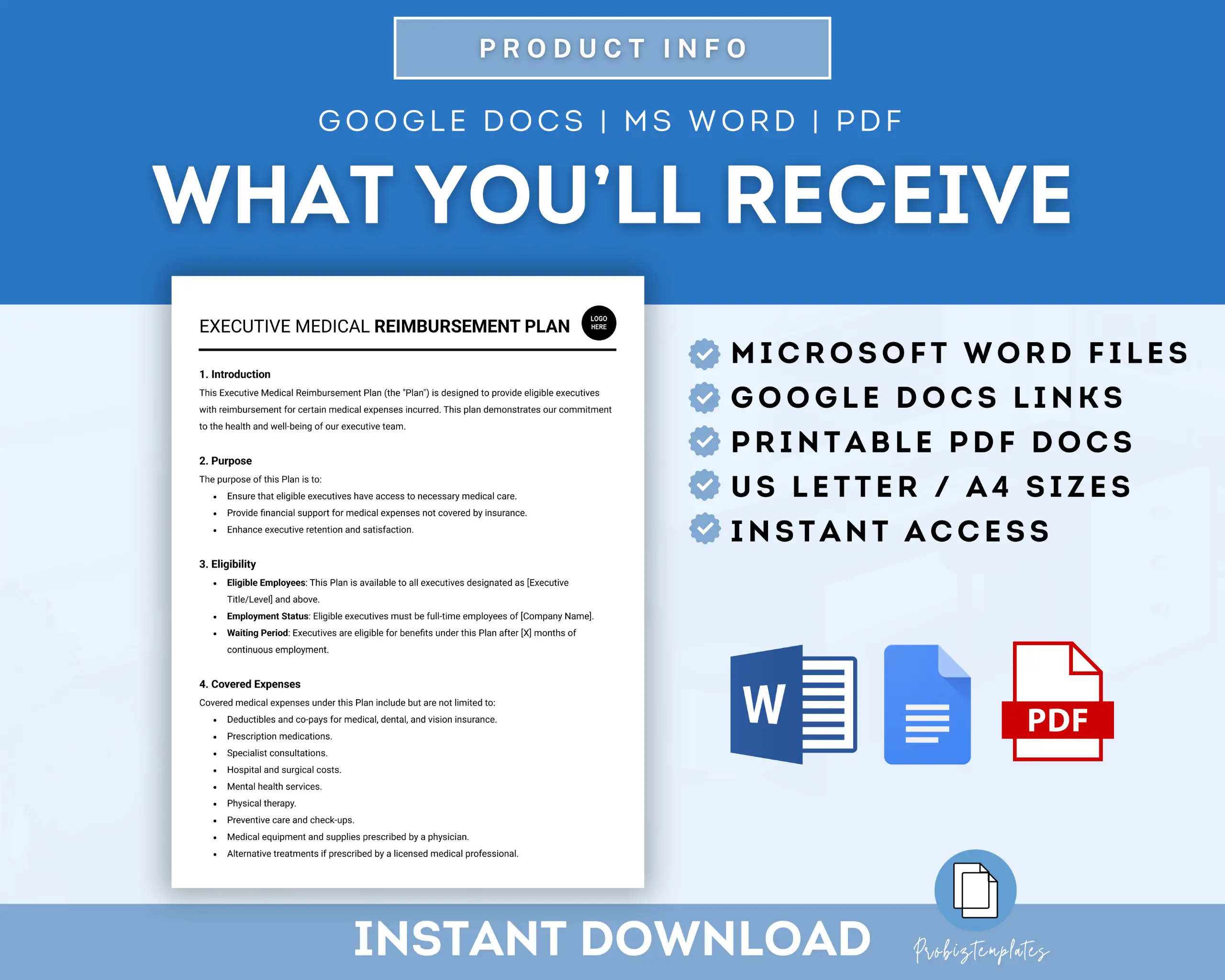 Executive Medical Reimbursement Plan Template - Image 6