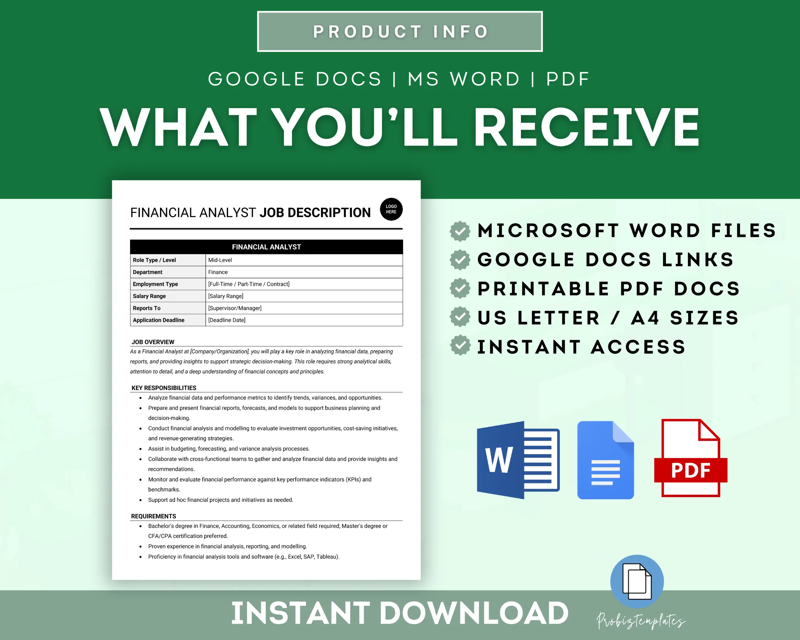 Financial Analyst Job Description Template - Image 6