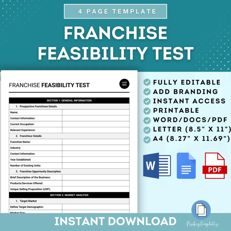 Franchise Feasibility Test Template