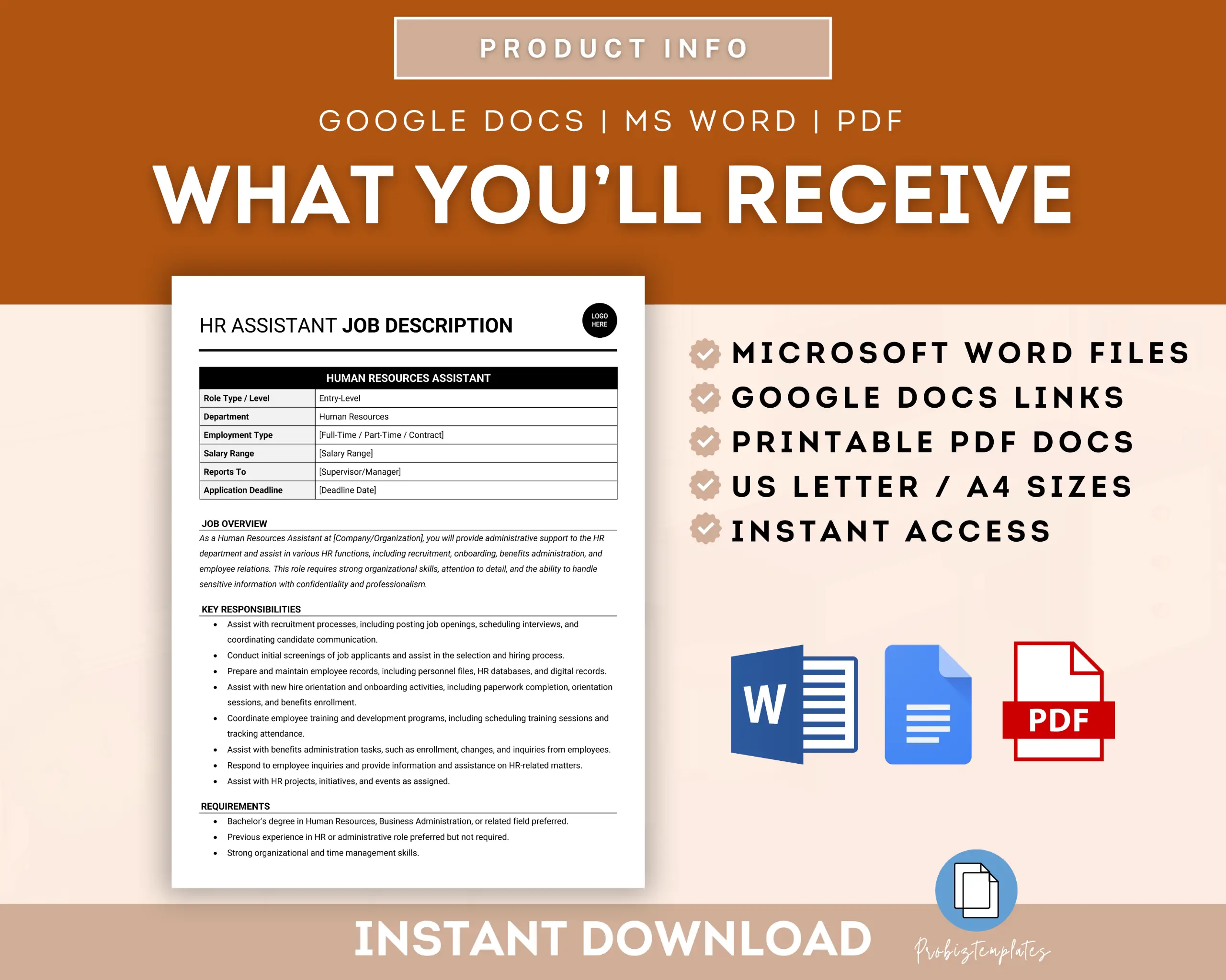 Human Resources Assistant Job Description Template - Image 6