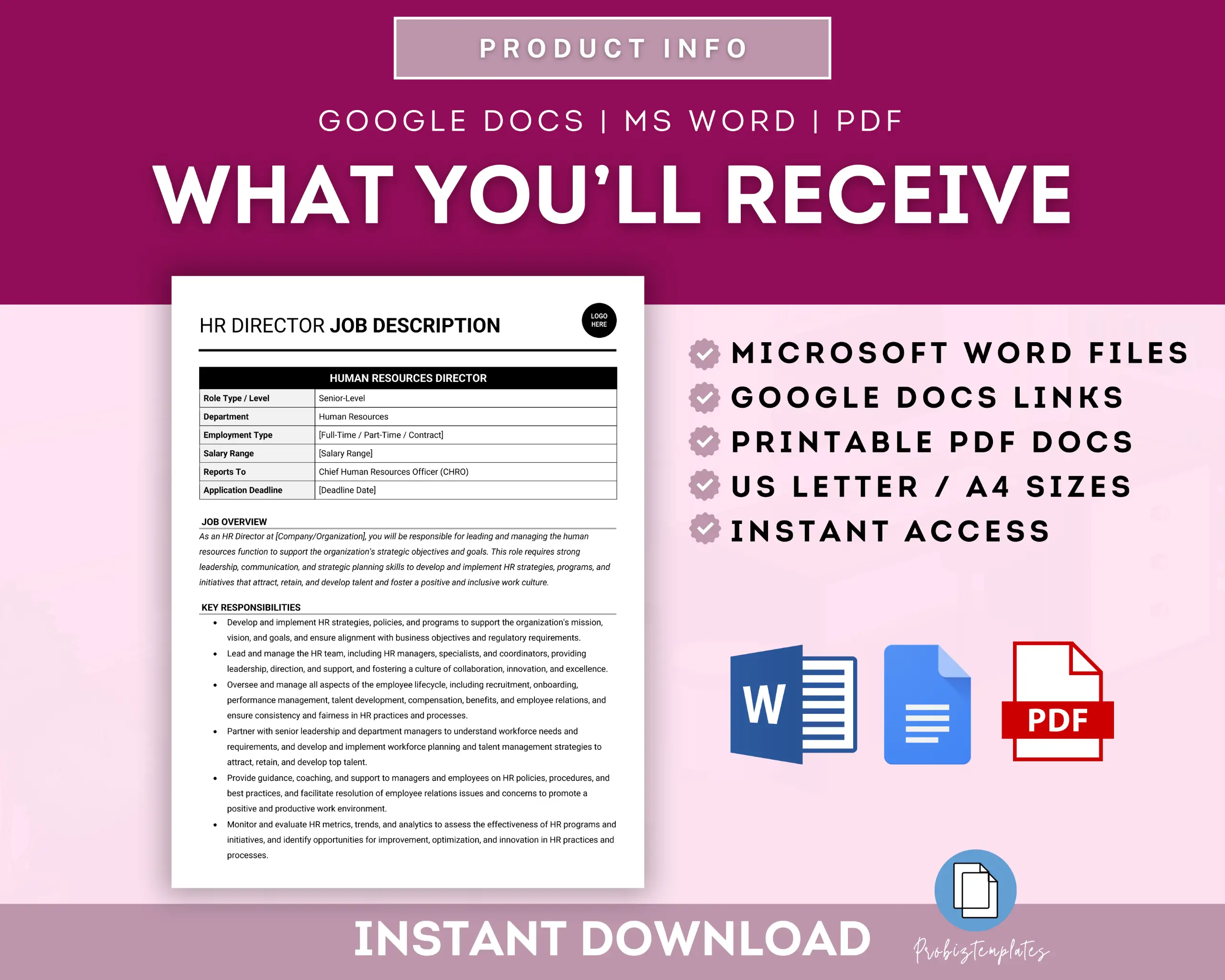 Human Resources Director Job Description Template - Image 6