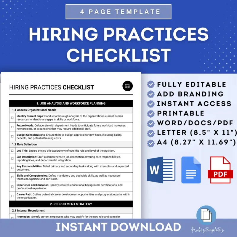 Hiring Practices Checklist