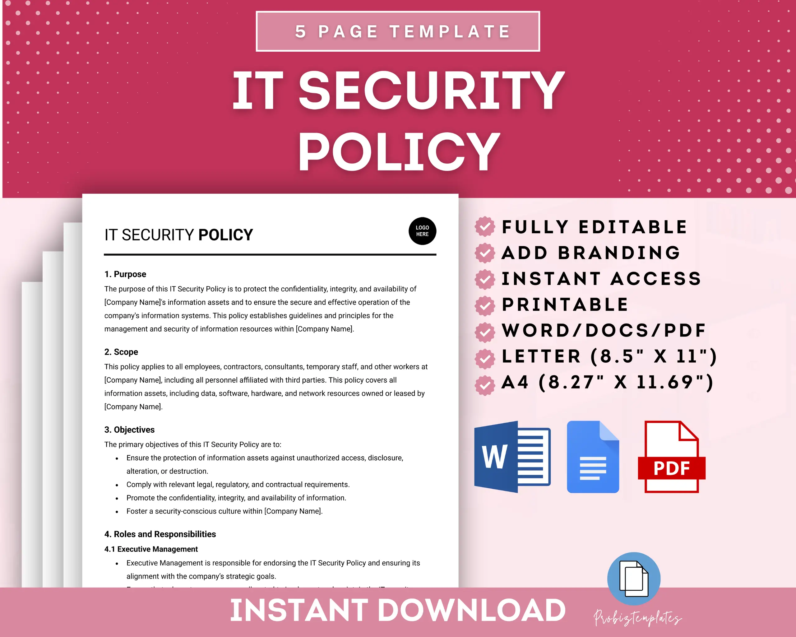 IT Security Policy Template