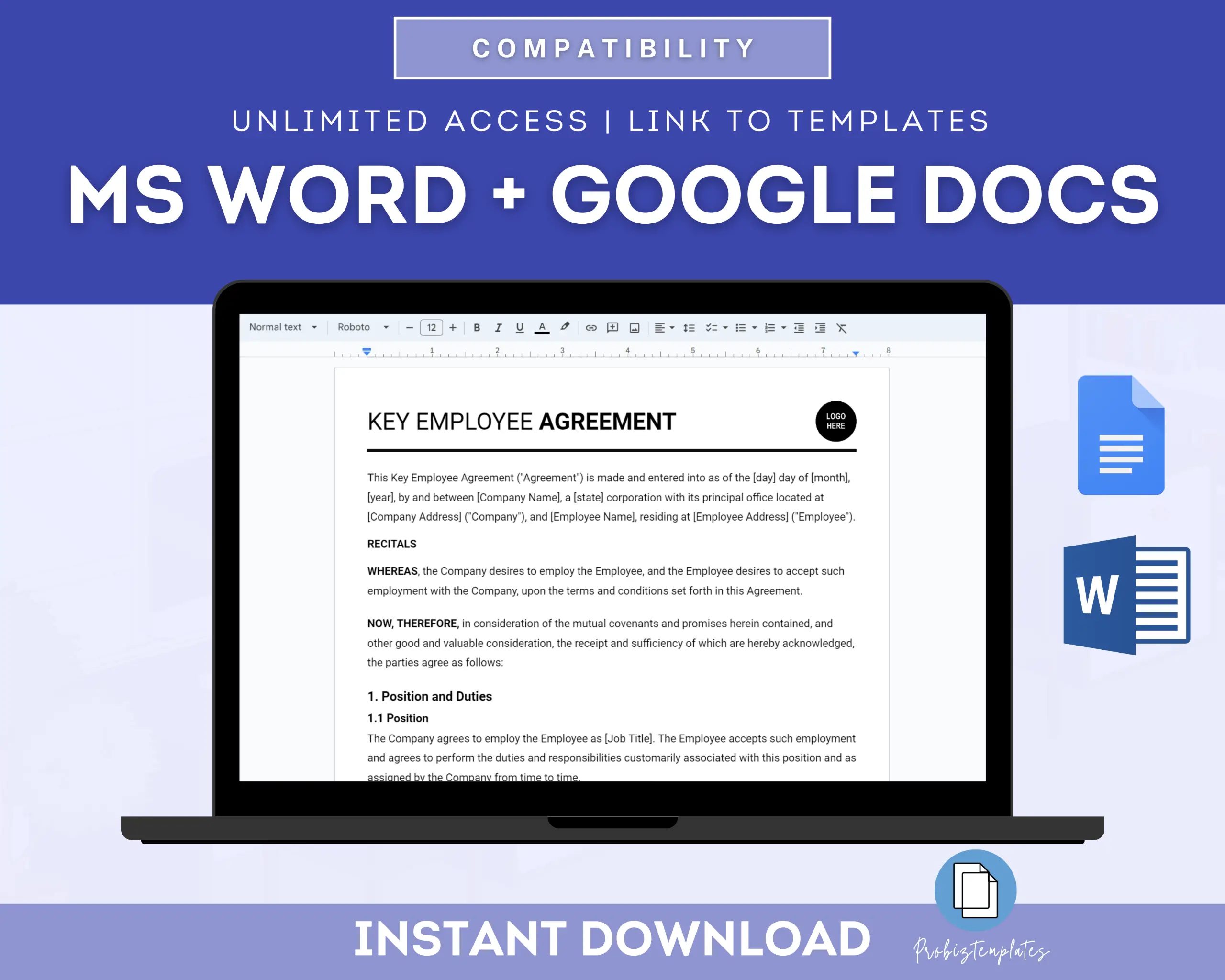 Key Employee Agreement Template - Image 4