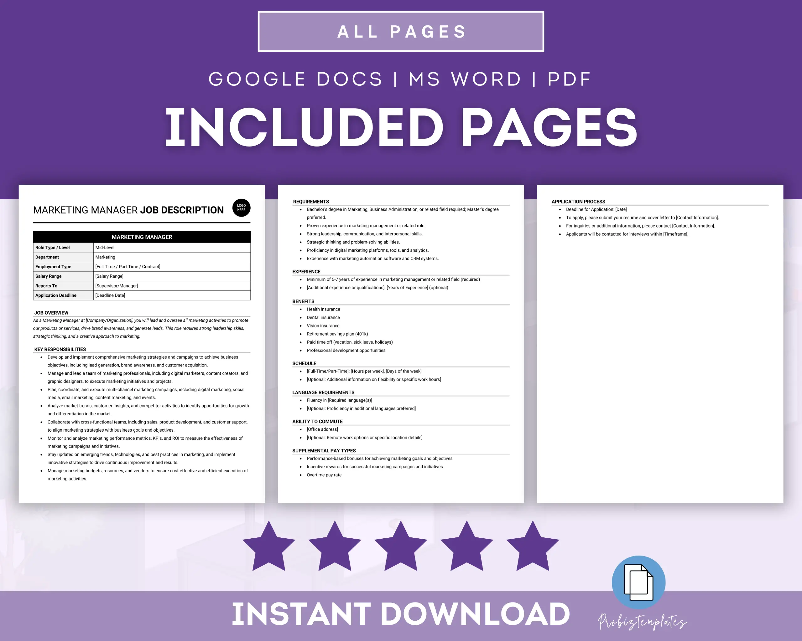 Marketing Manager Job Description Template - Image 2