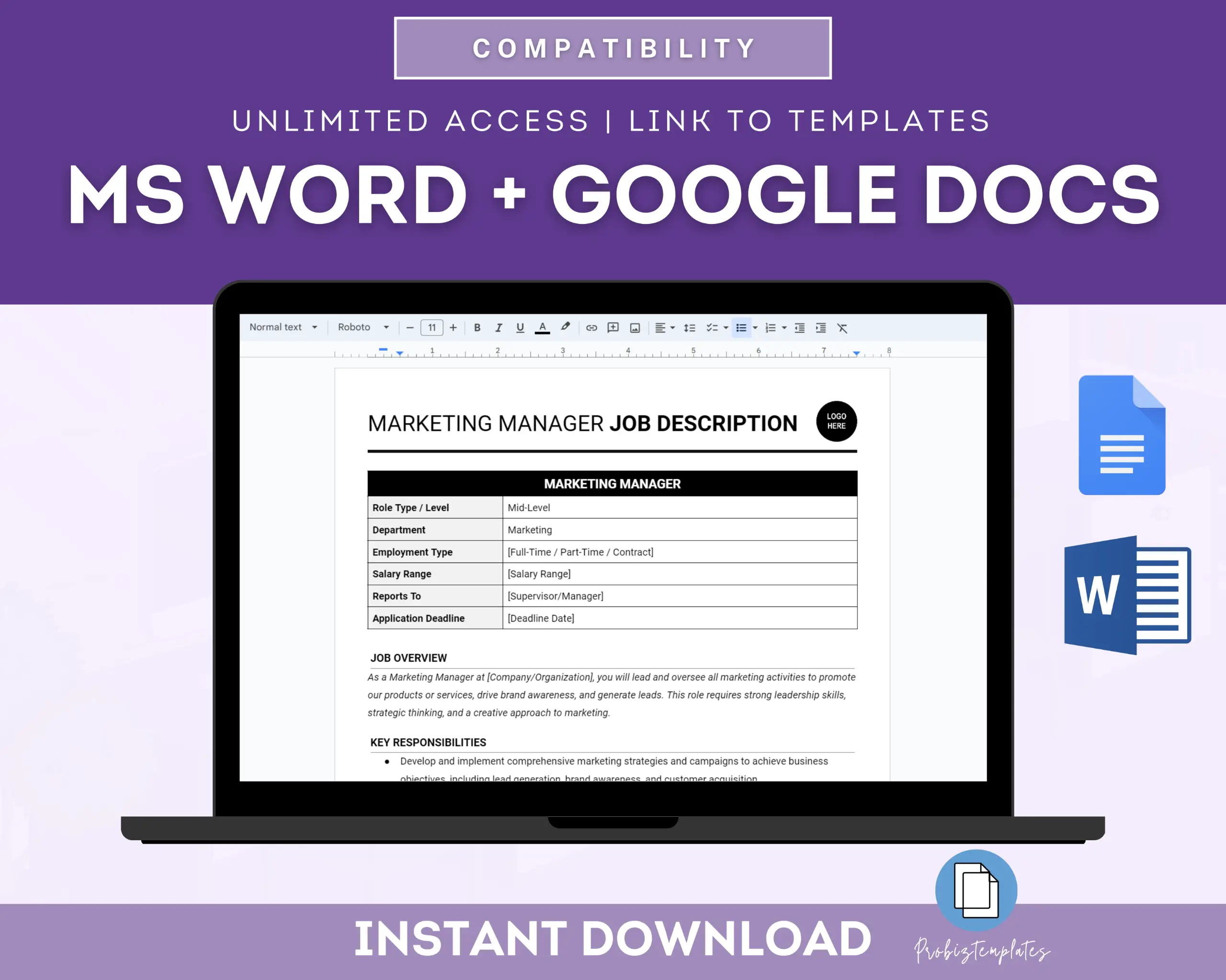 Marketing Manager Job Description Template - Image 4