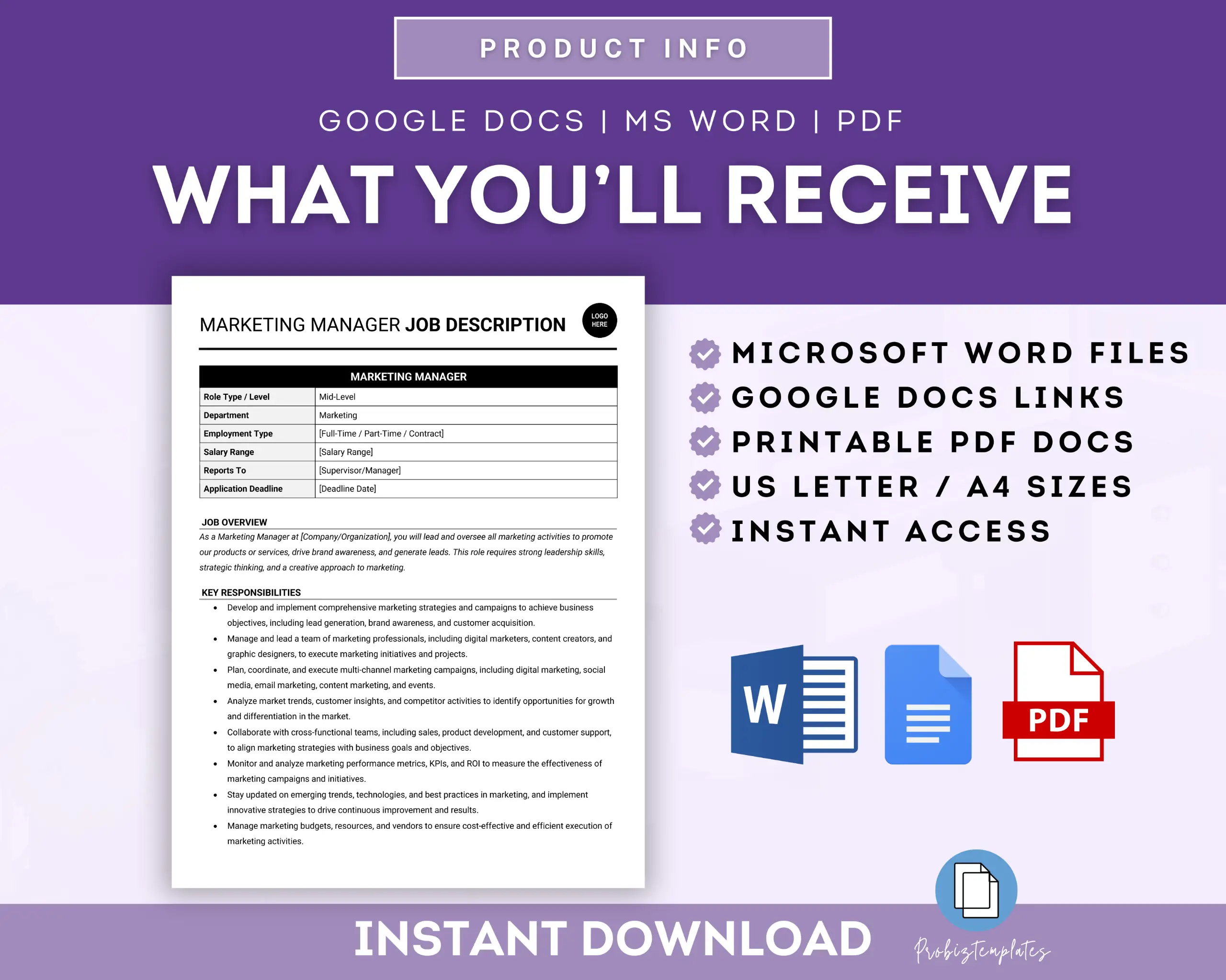 Marketing Manager Job Description Template - Image 6