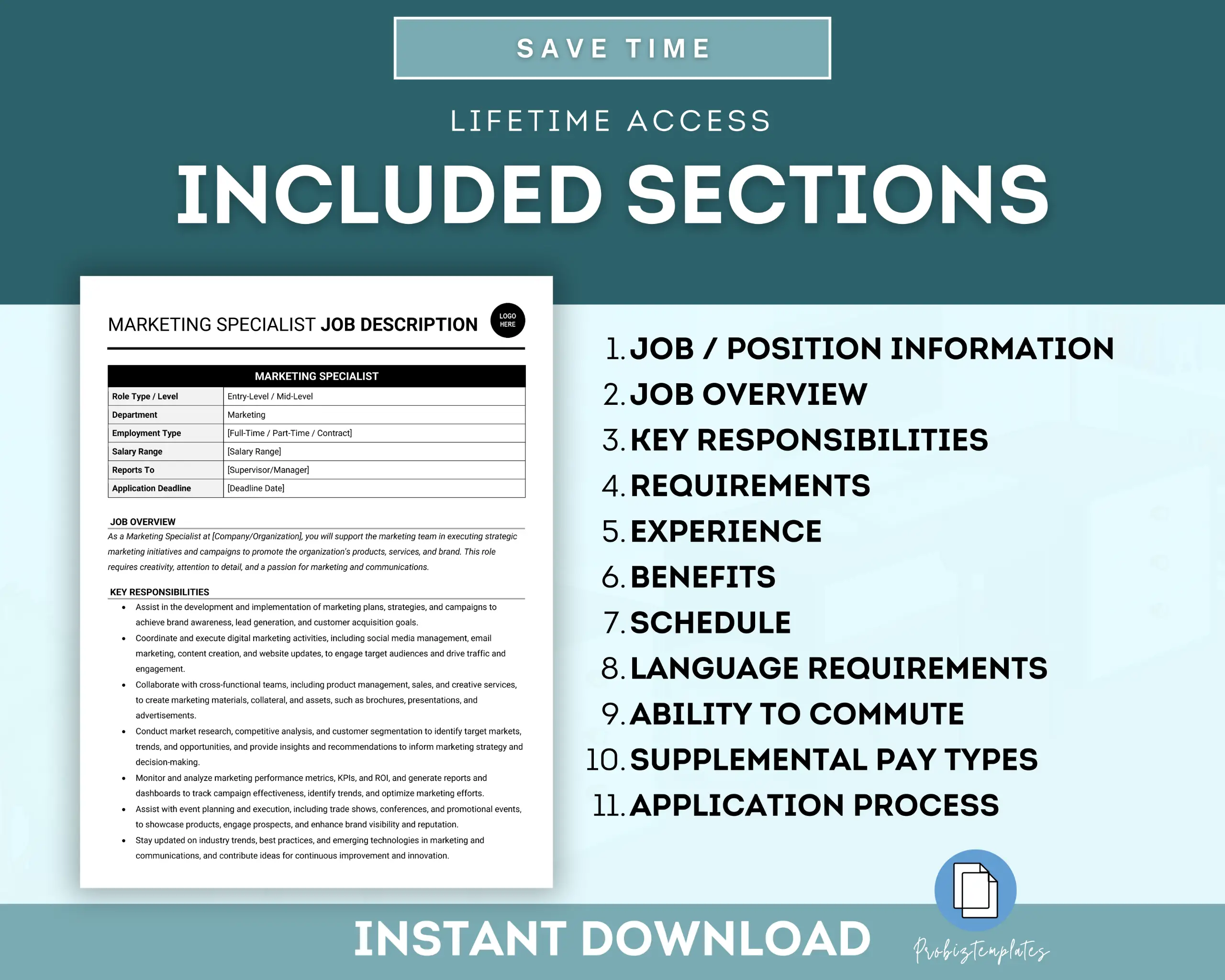 Marketing Specialist Job Description Template - Image 3