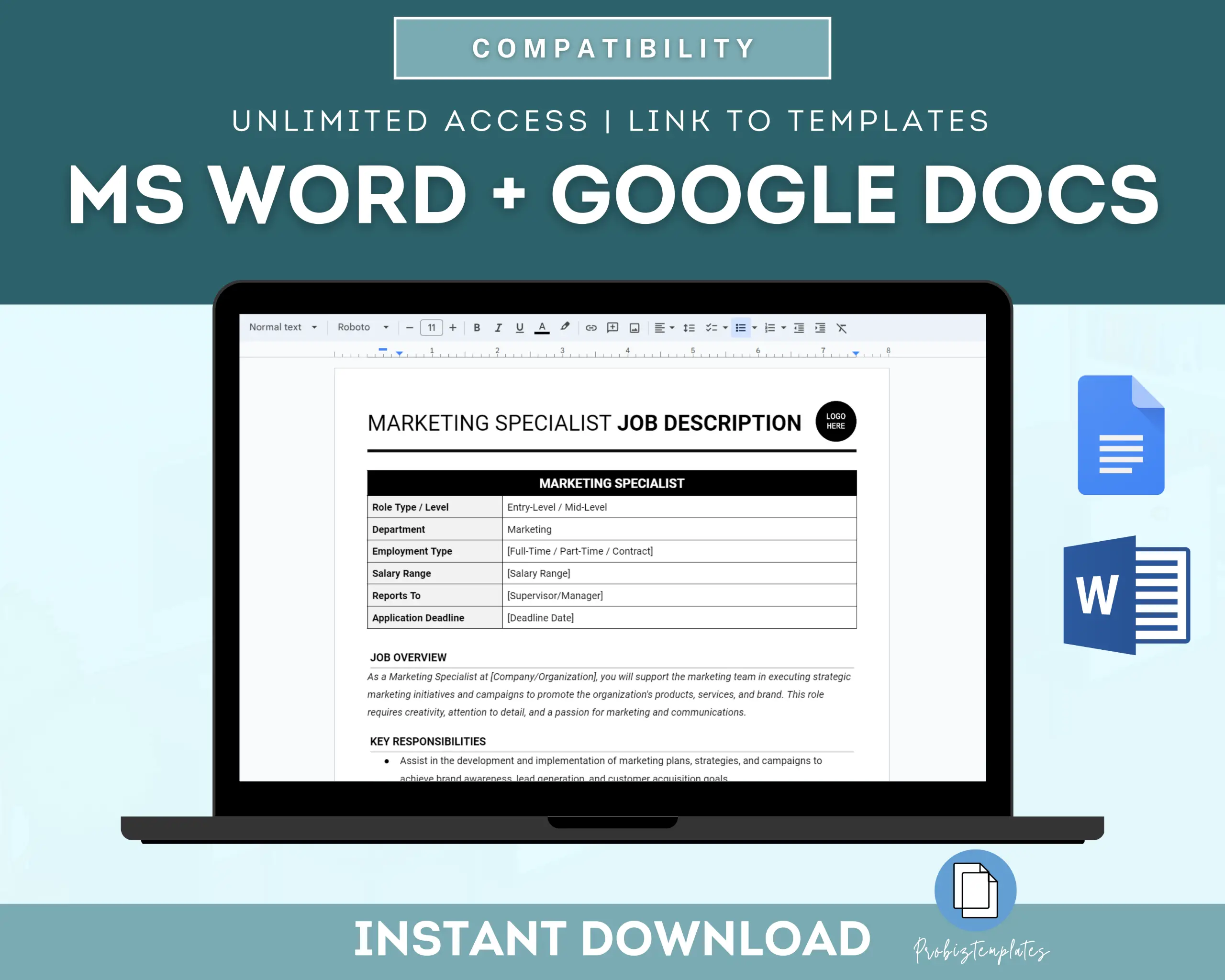Marketing Specialist Job Description Template - Image 4