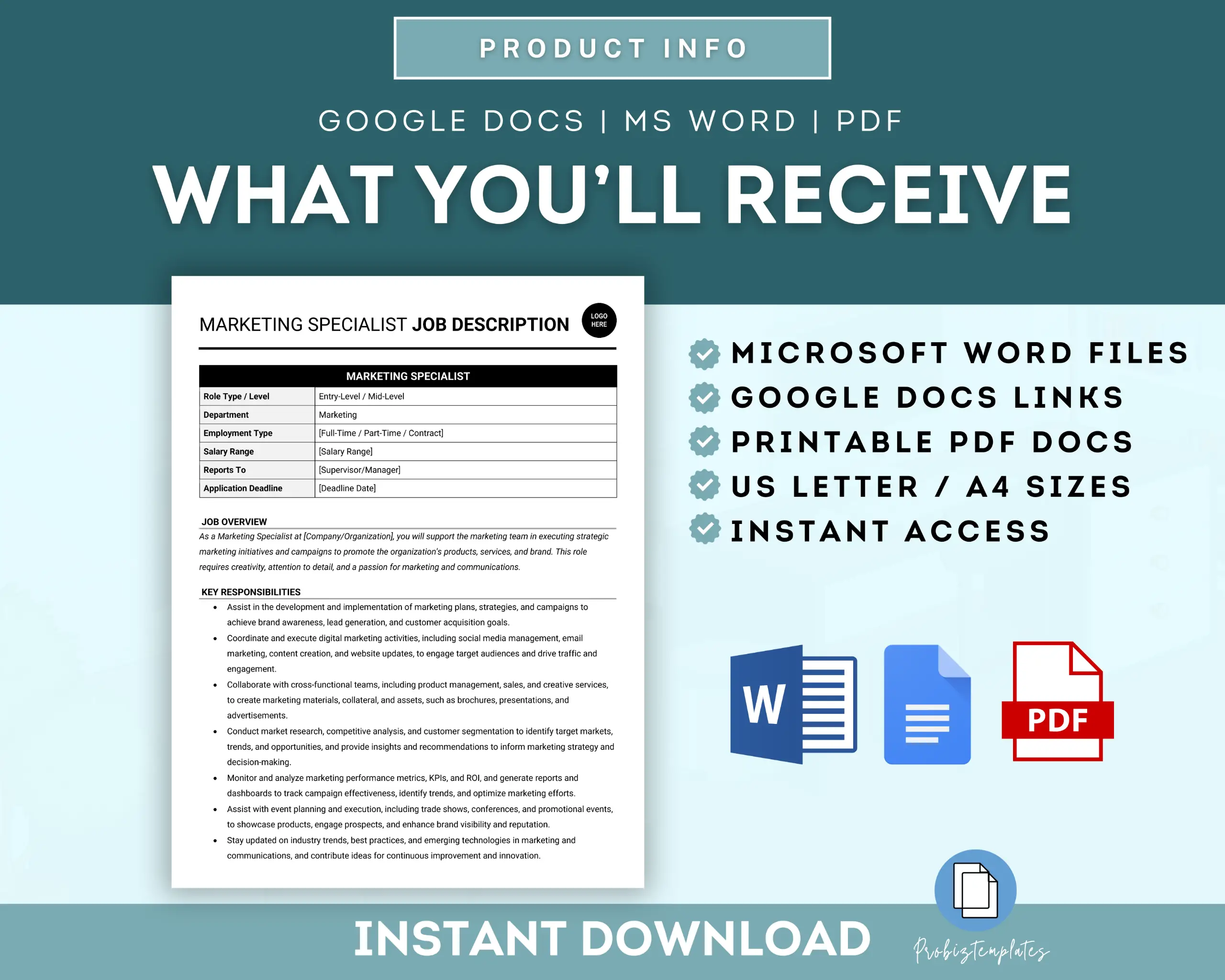 Marketing Specialist Job Description Template - Image 6