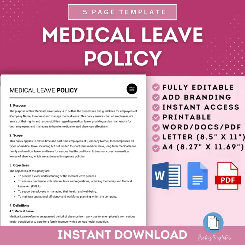 Medical Leave Policy Template