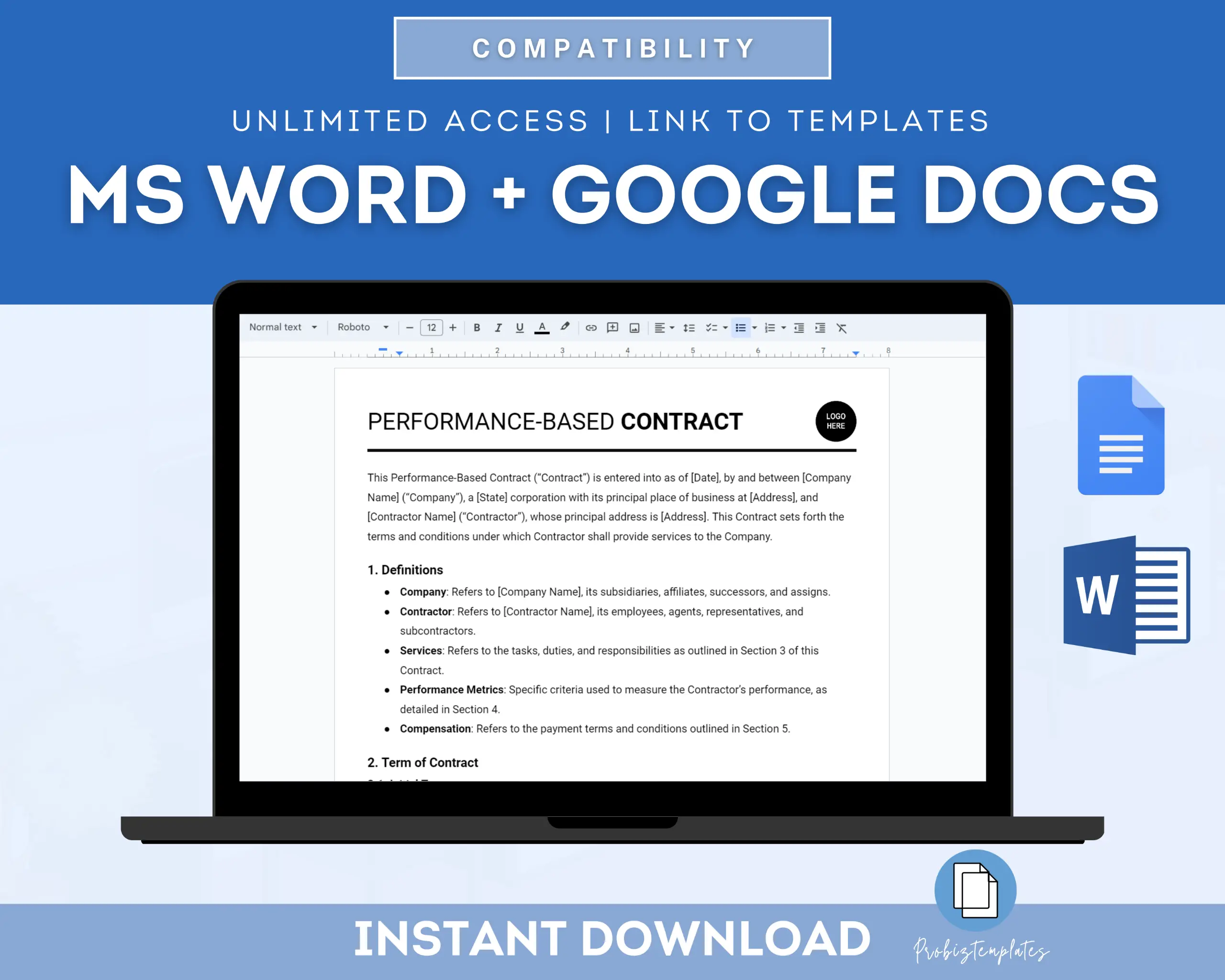 Performance-Based Contract Template - Image 4