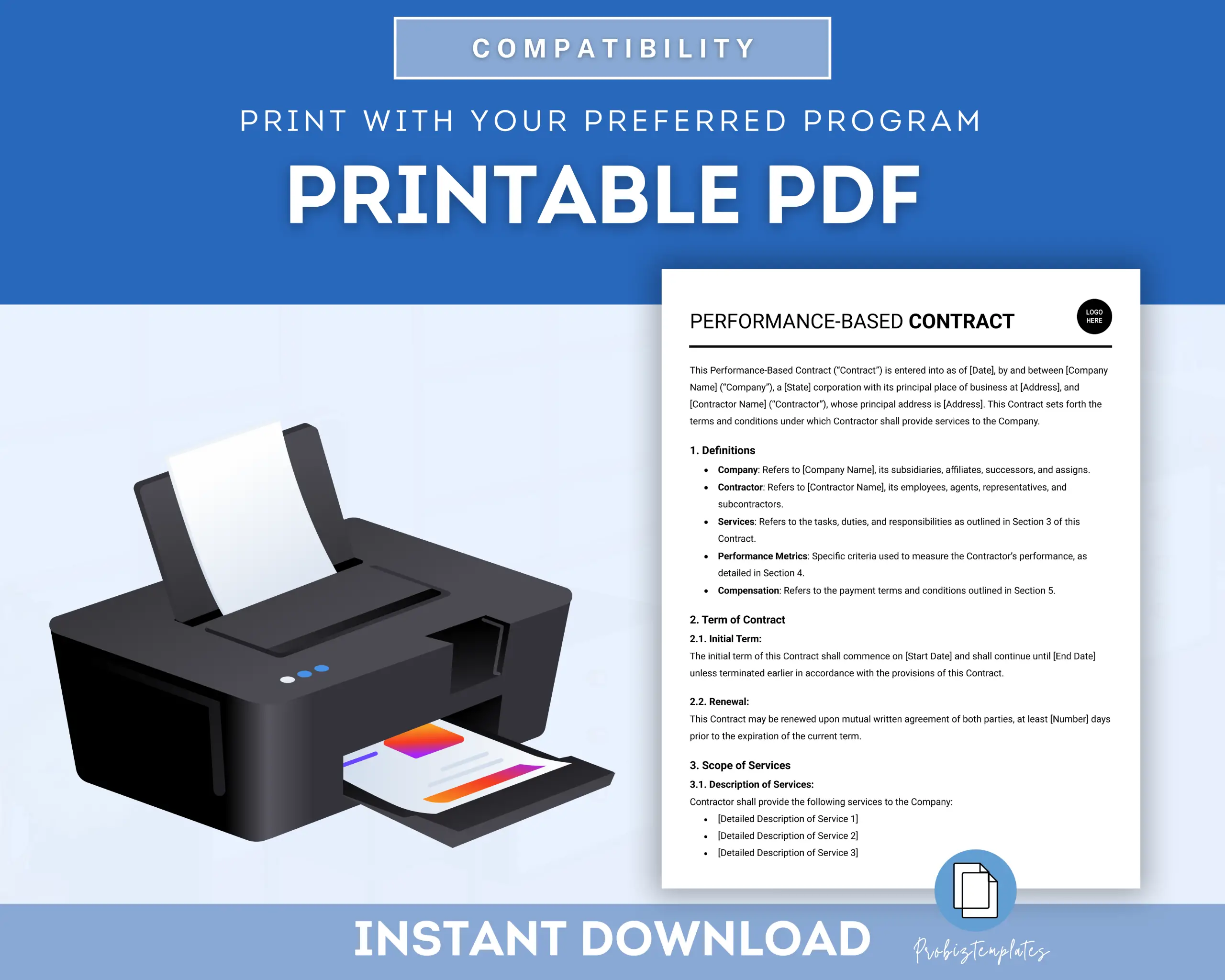 Performance-Based Contract Template - Image 5