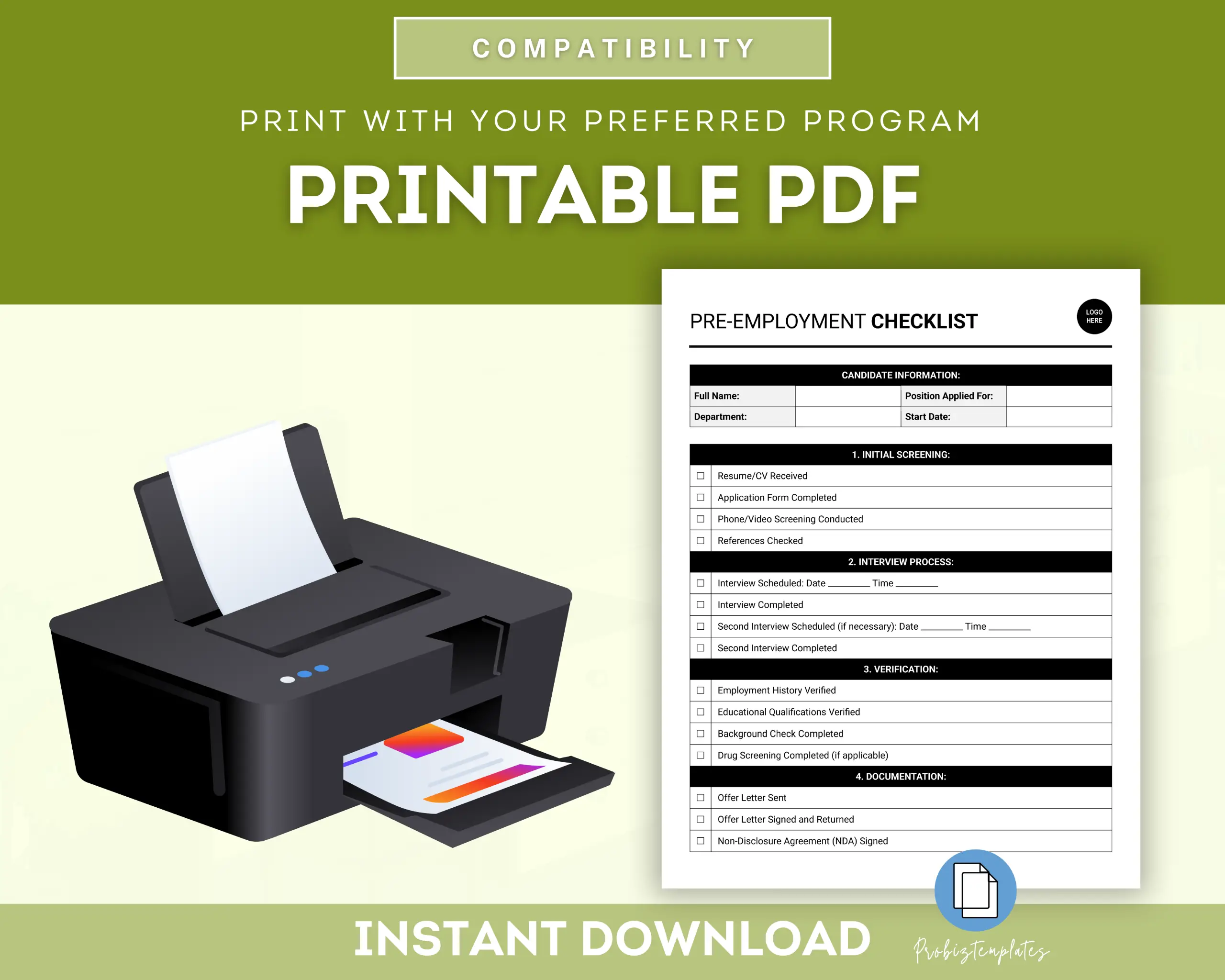 Pre-Employment Checklist - Image 5
