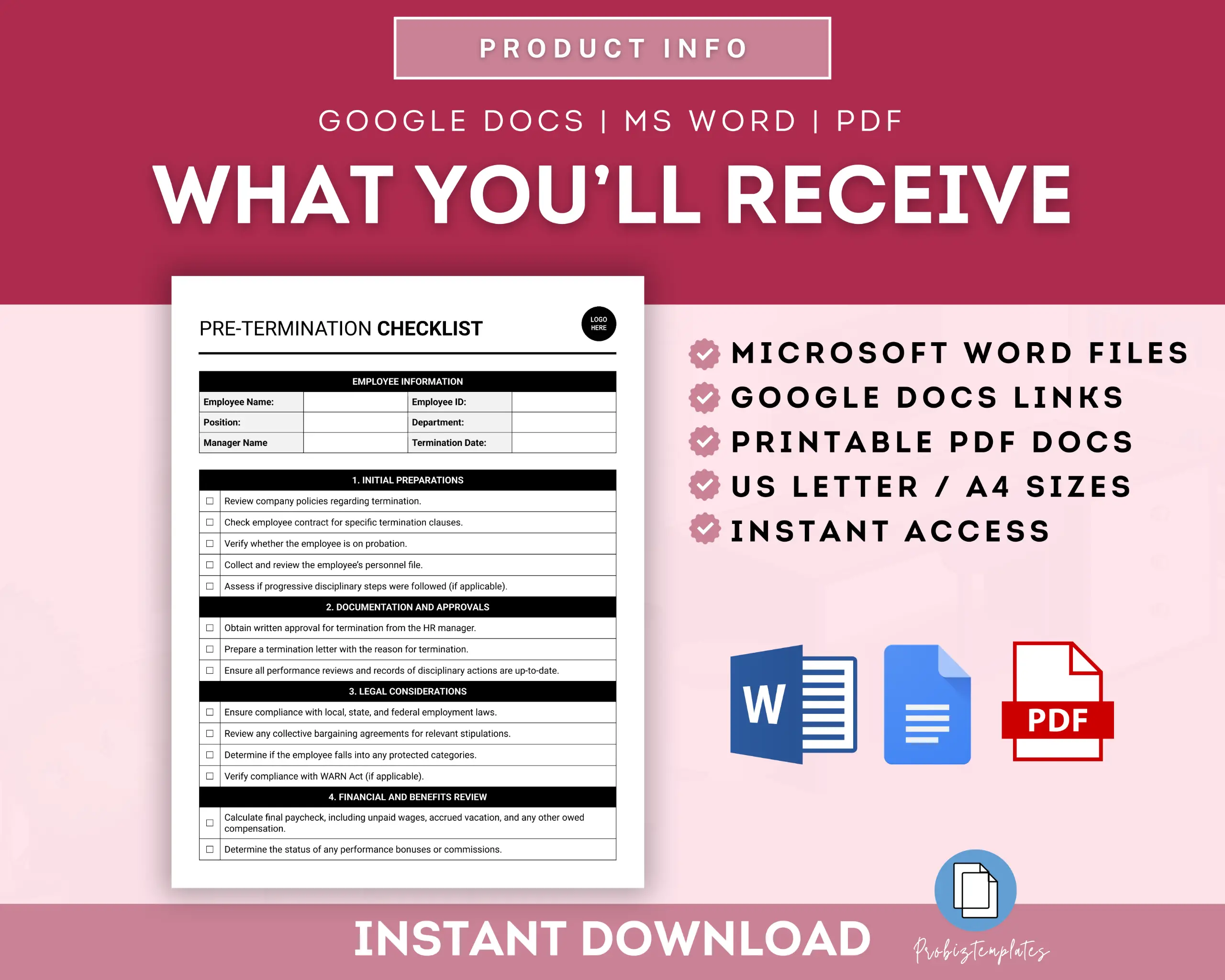Pre-Termination Checklist - Image 6