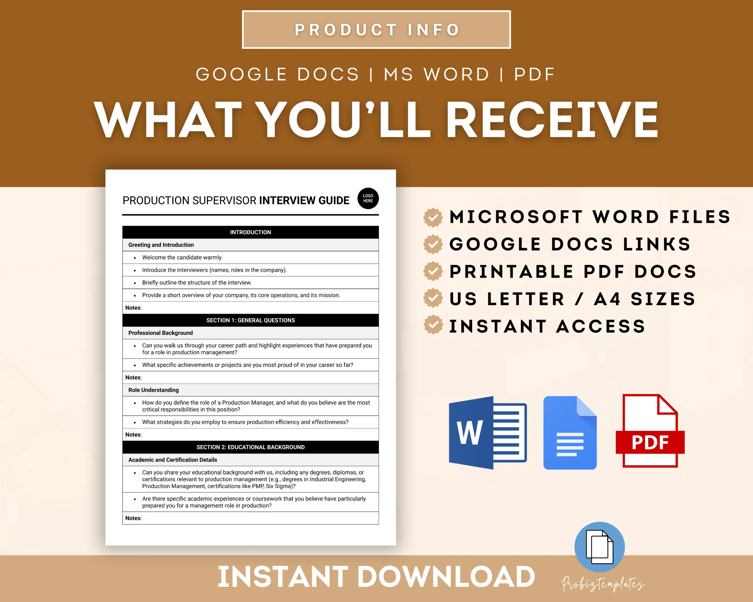 Production Supervisor Interview Guide Template - Image 6