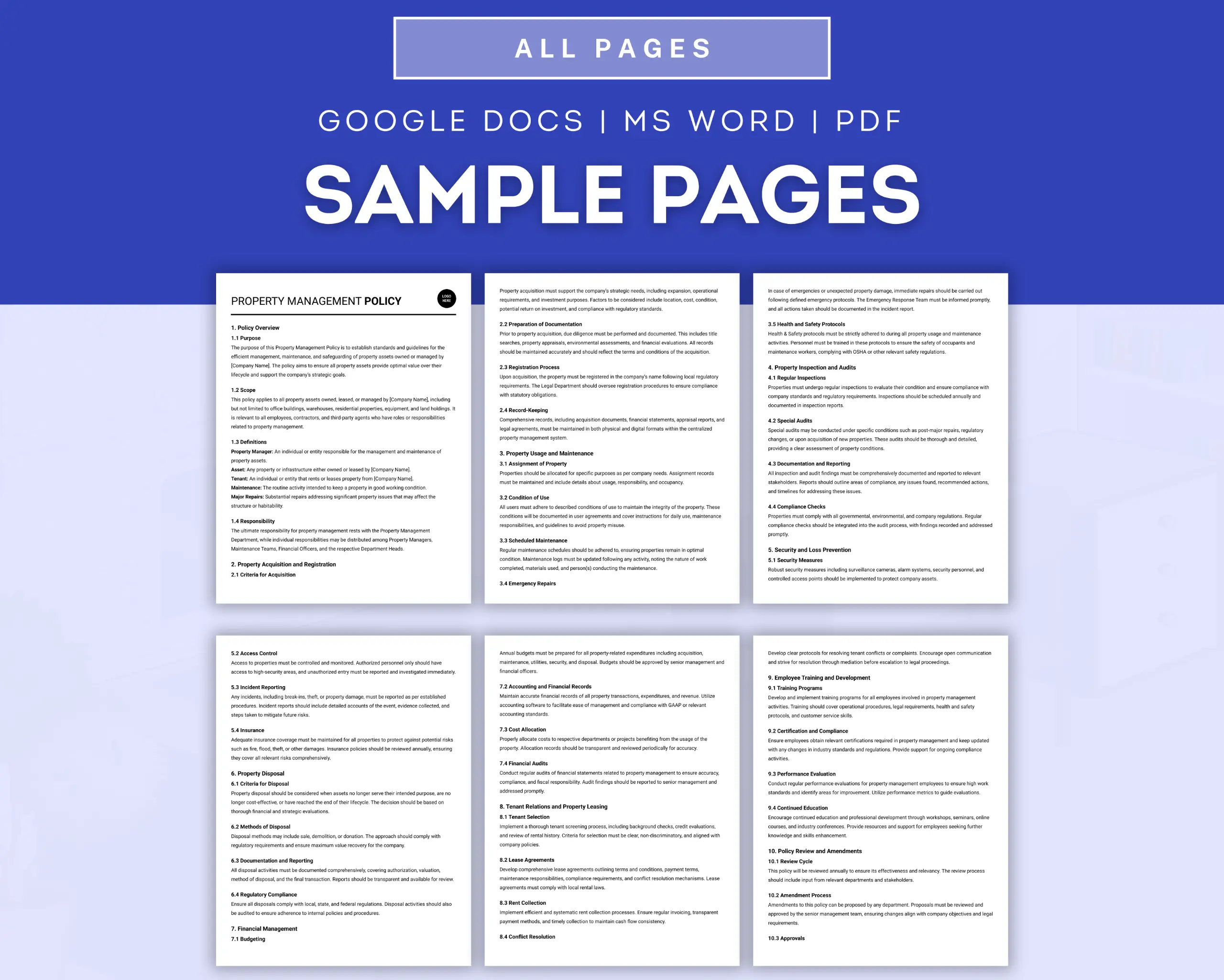 Property Management Policy Template - Image 2