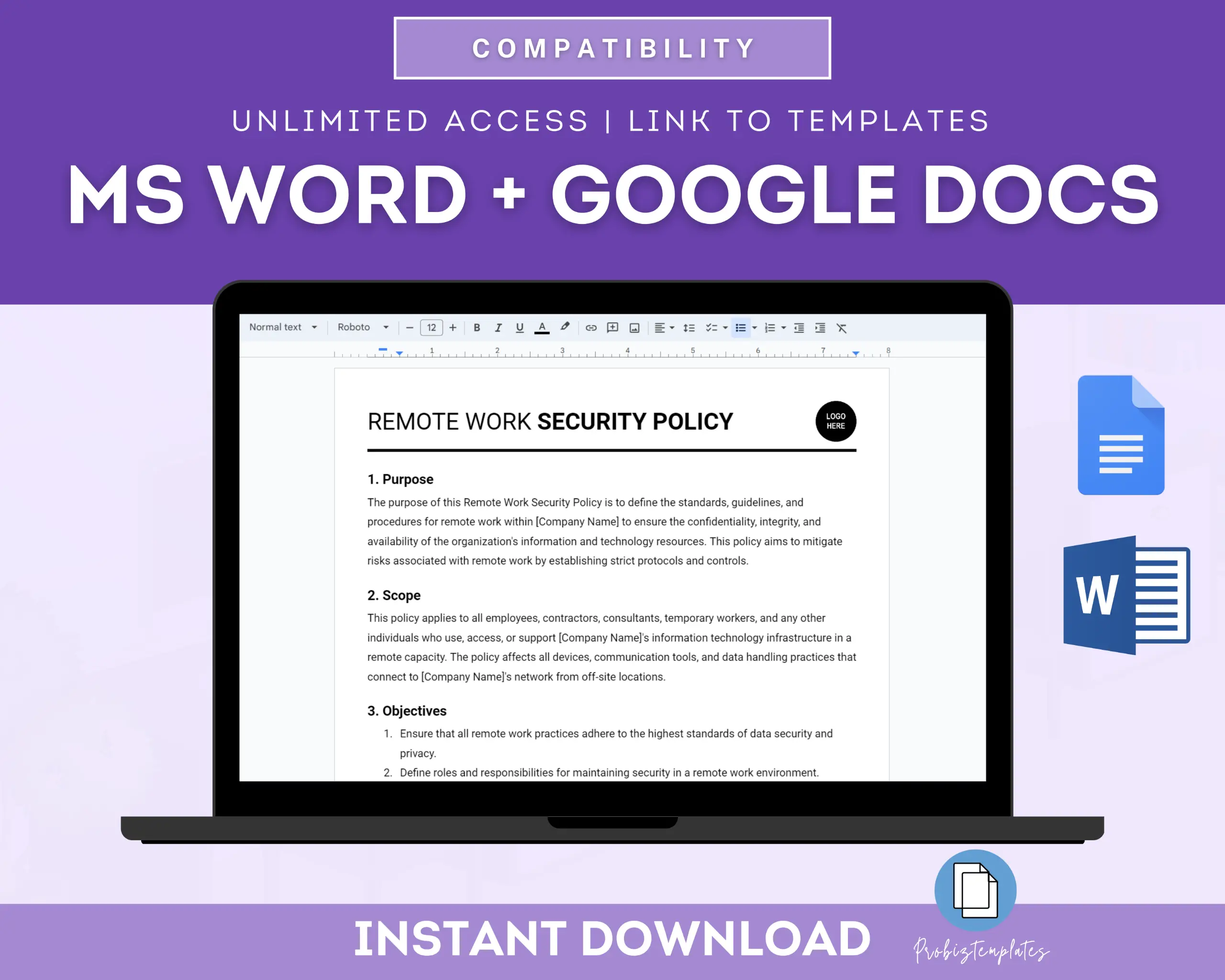 Remote Work Security Policy Template - Image 4