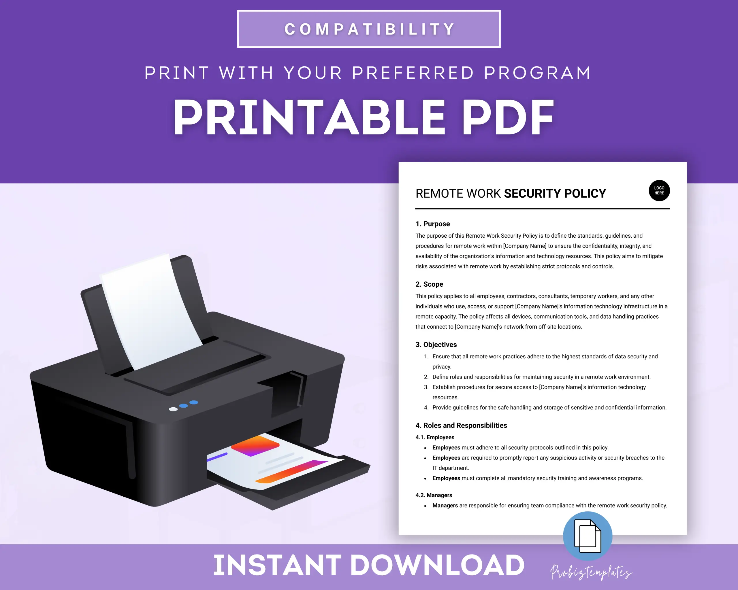 Remote Work Security Policy Template - Image 5