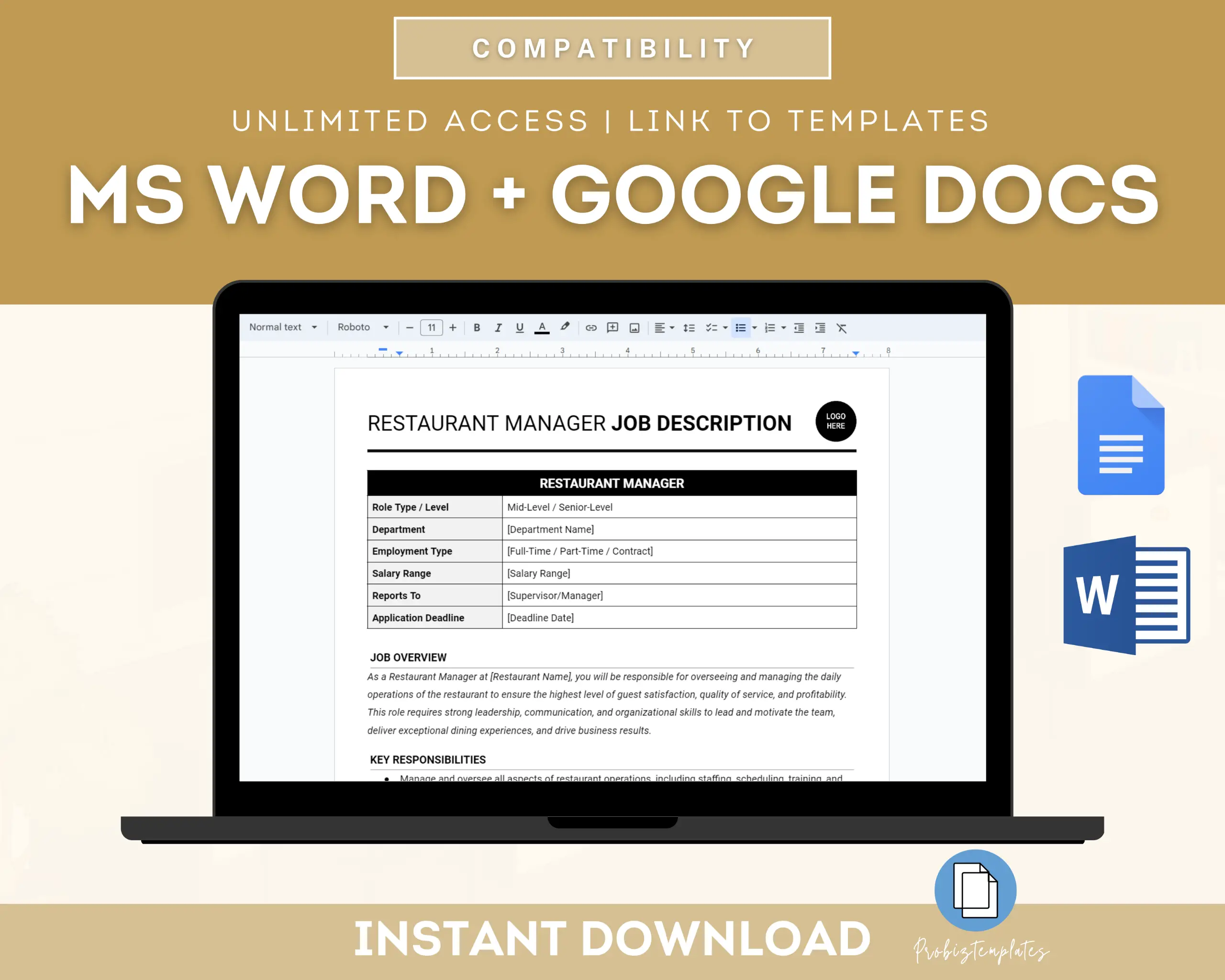 Restaurant Manager Job Description Template - Image 4