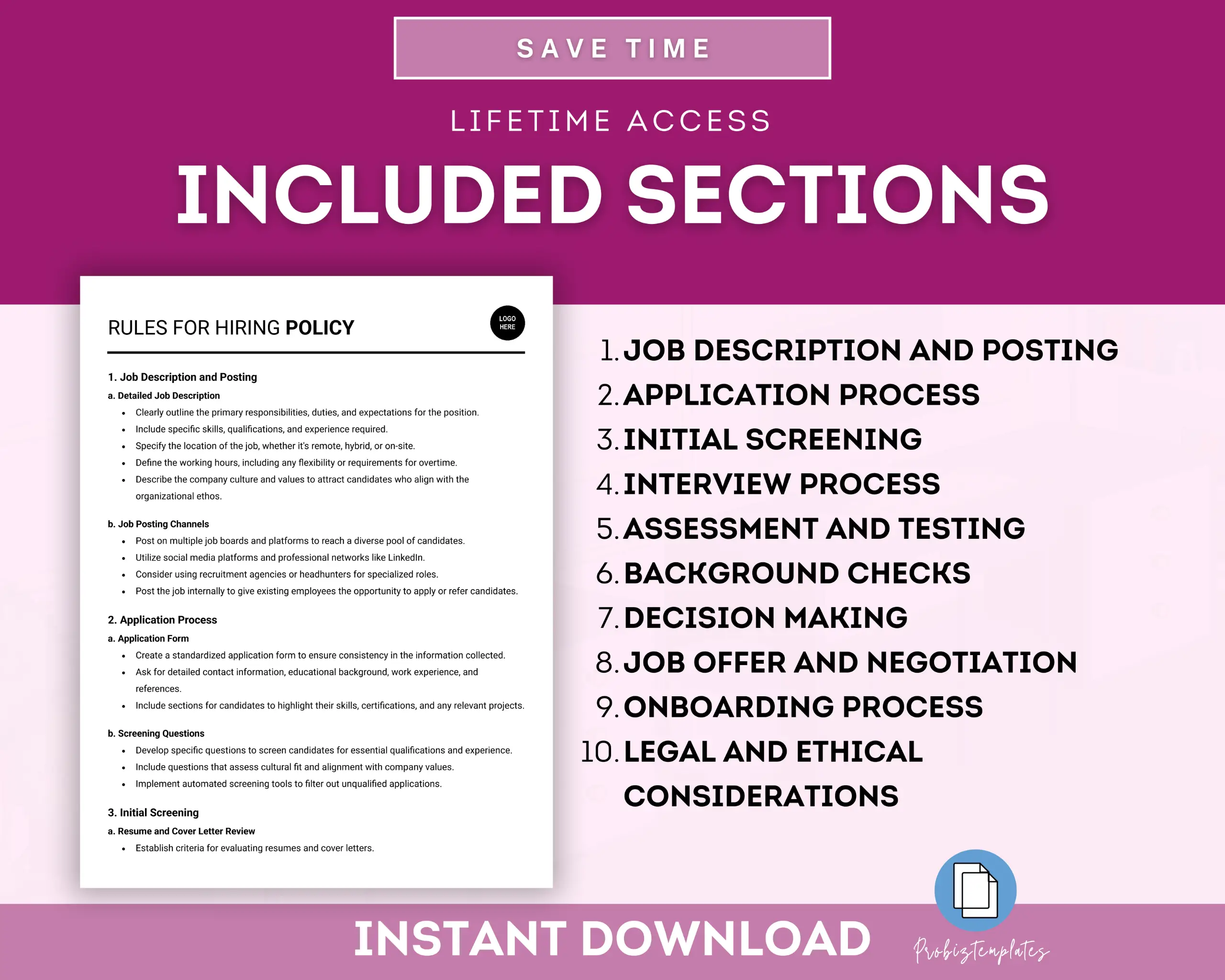 Rules For Hiring Template - Image 3