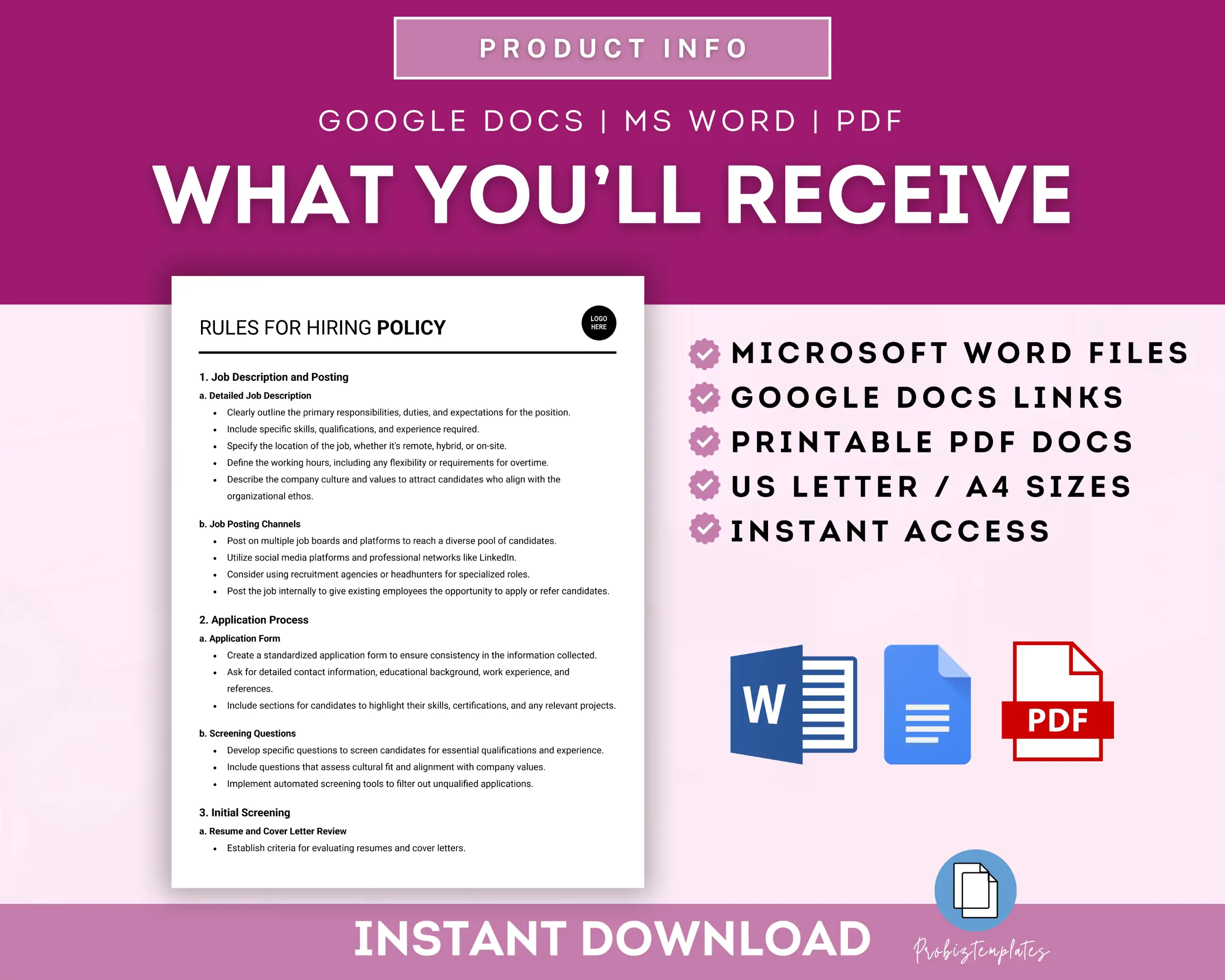 Rules For Hiring Template - Image 6
