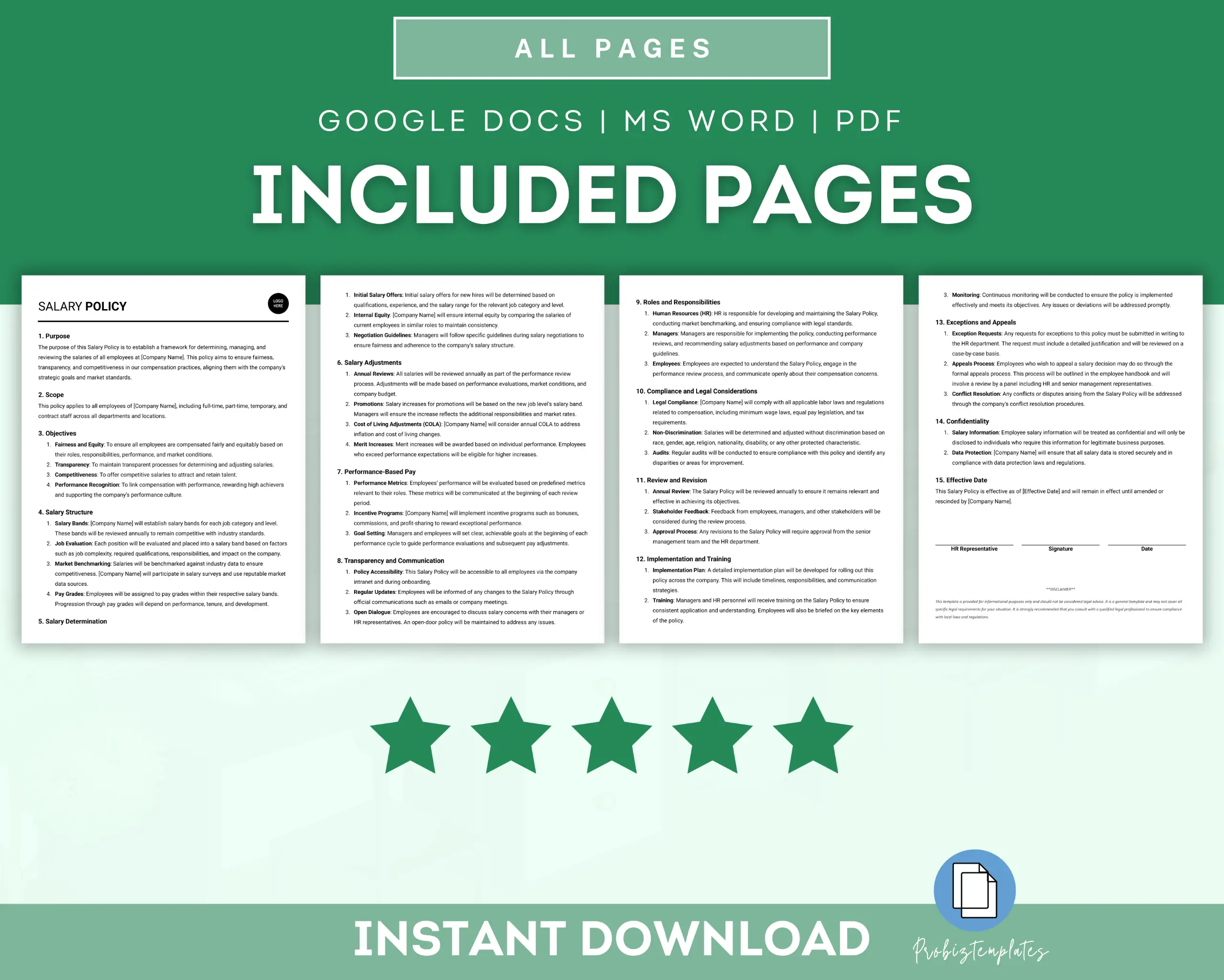 Salary Policy Template - Image 2