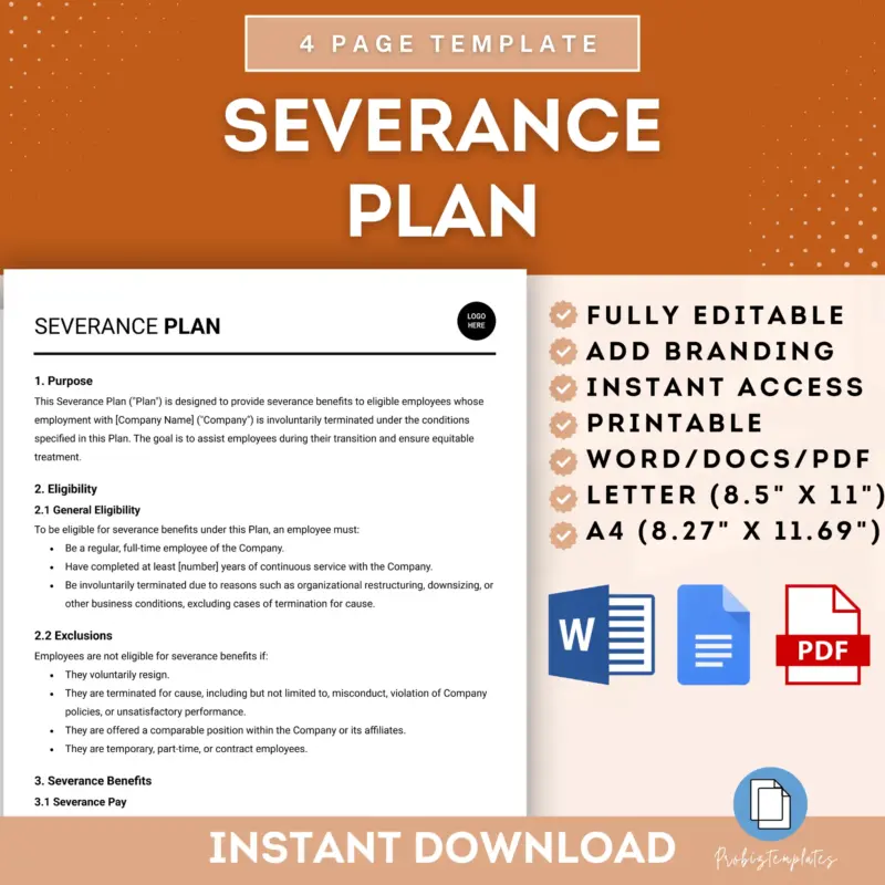 Severance Plan Template