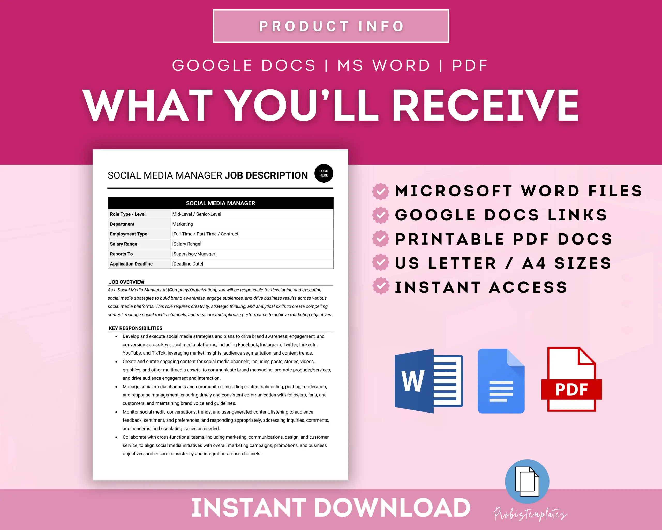 Social Media Manager Job Description Template - Image 6