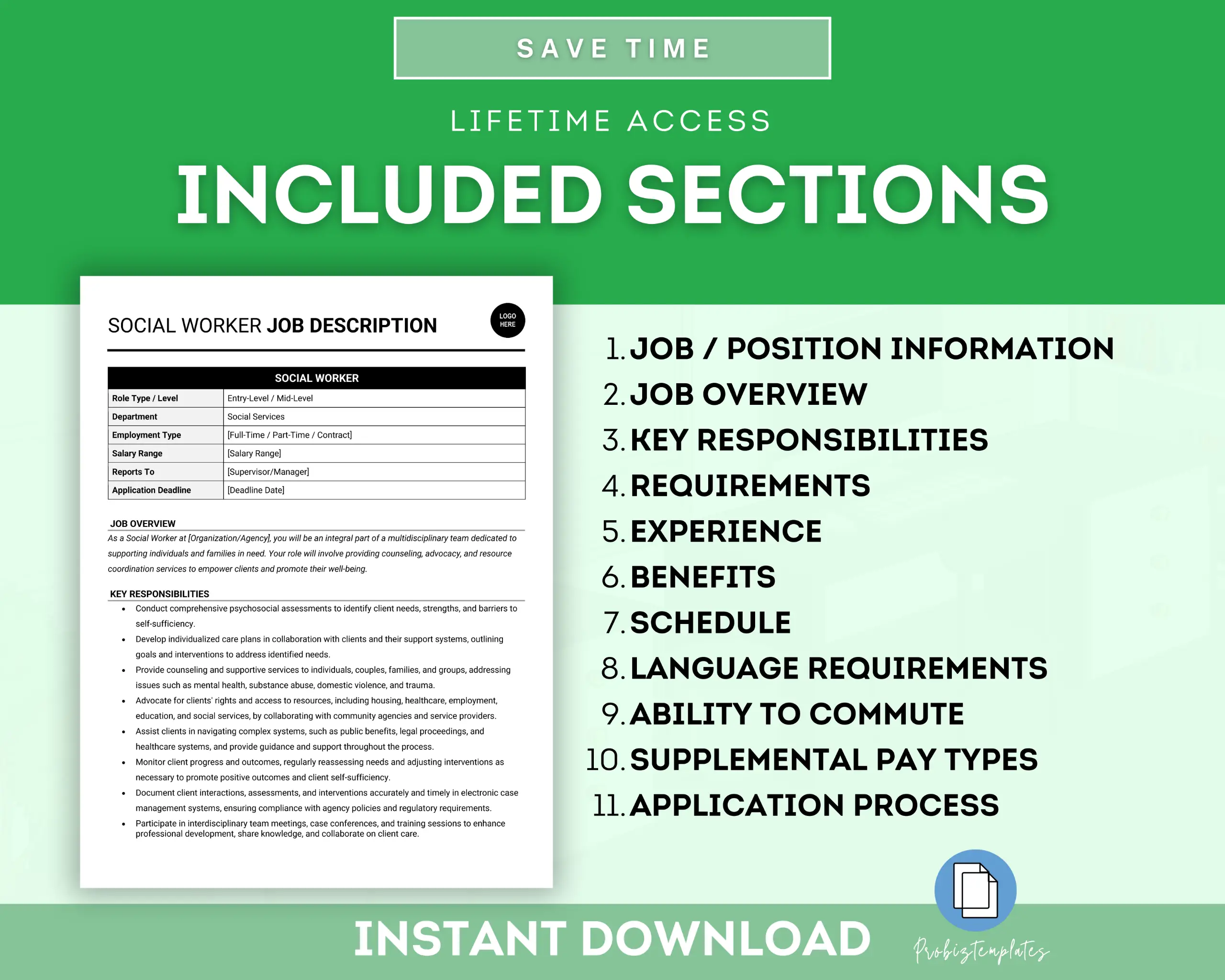 Social Worker Job Description Template - Image 3