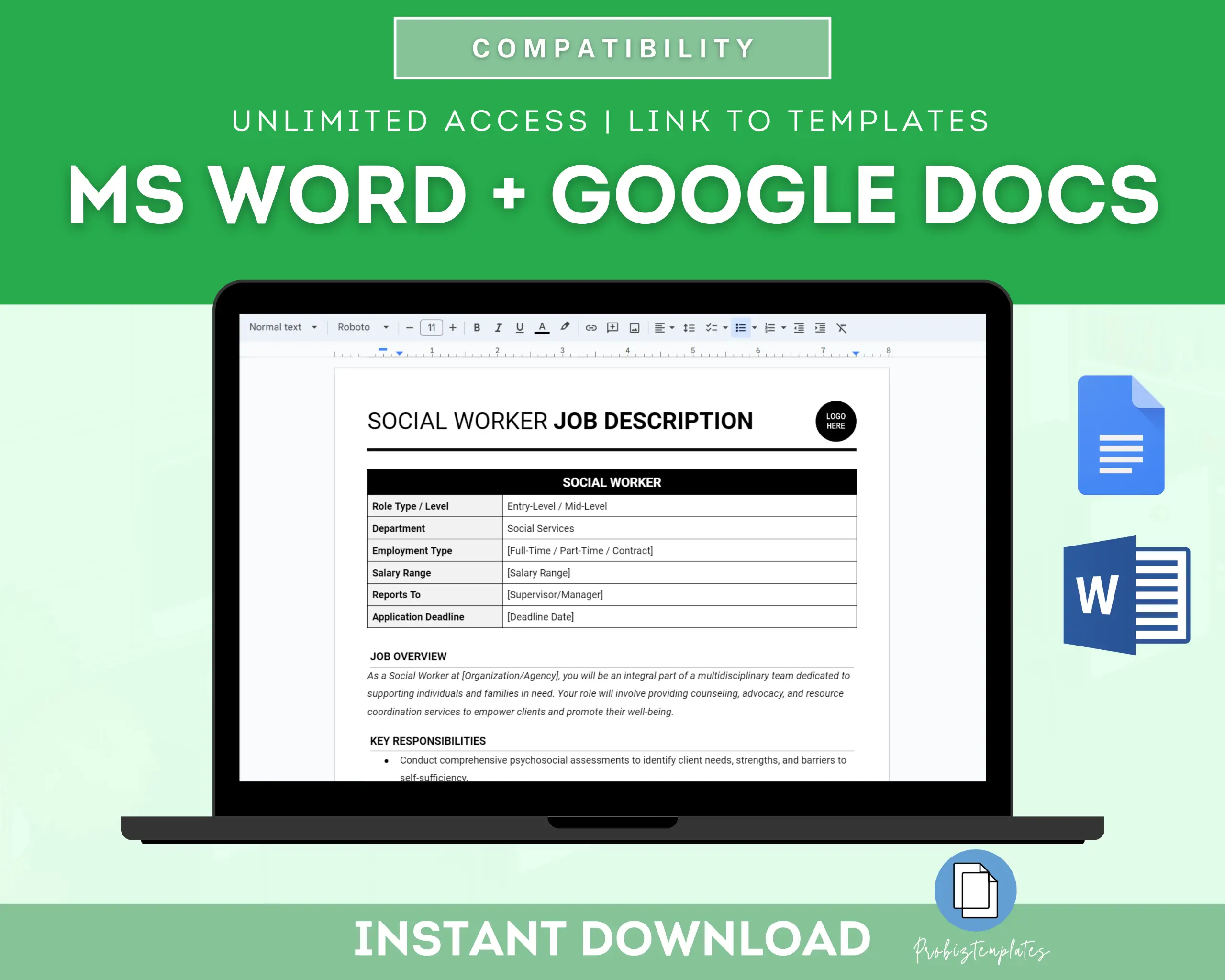 Social Worker Job Description Template - Image 4