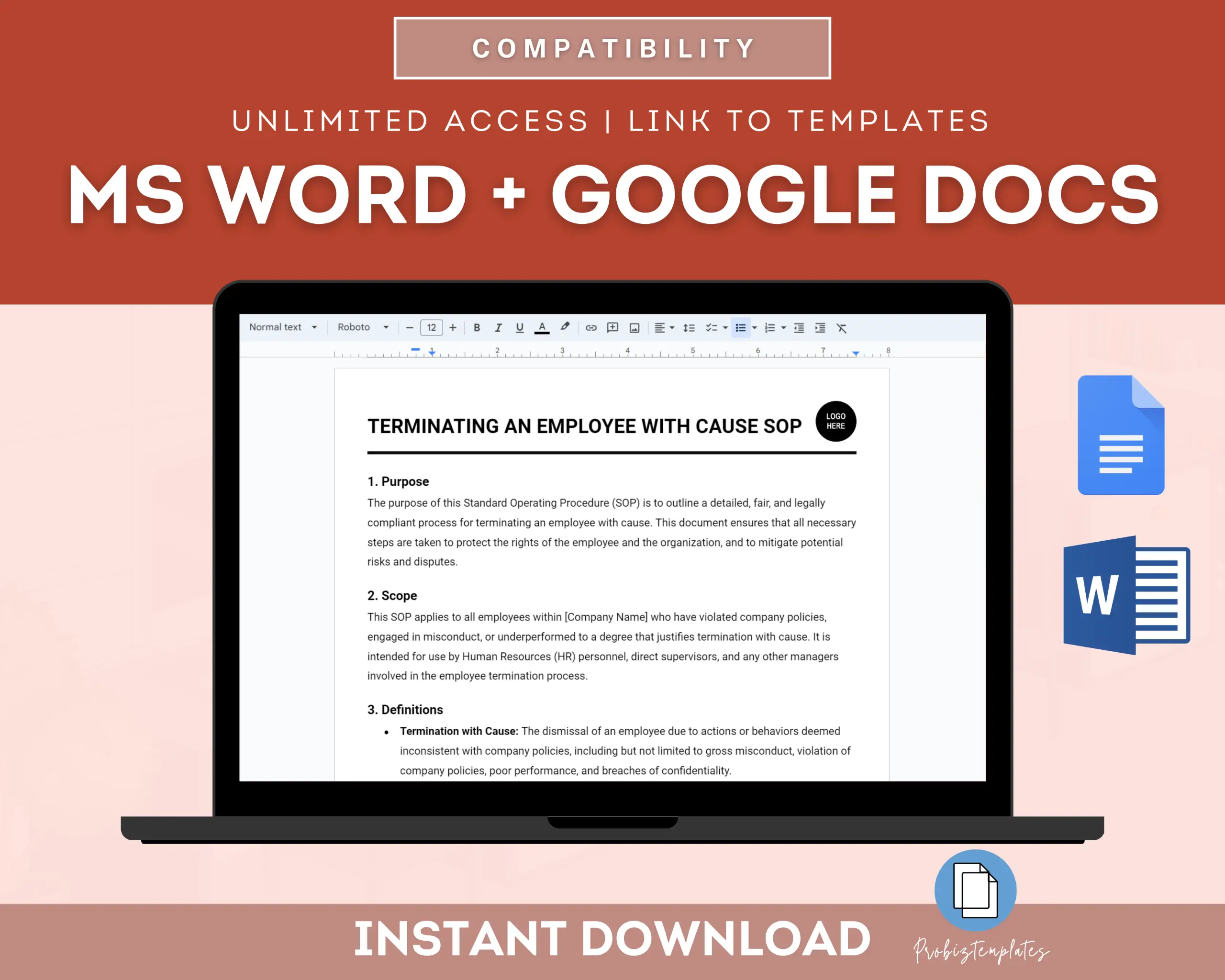 Terminating An Employee With Cause SOP Template - Image 4