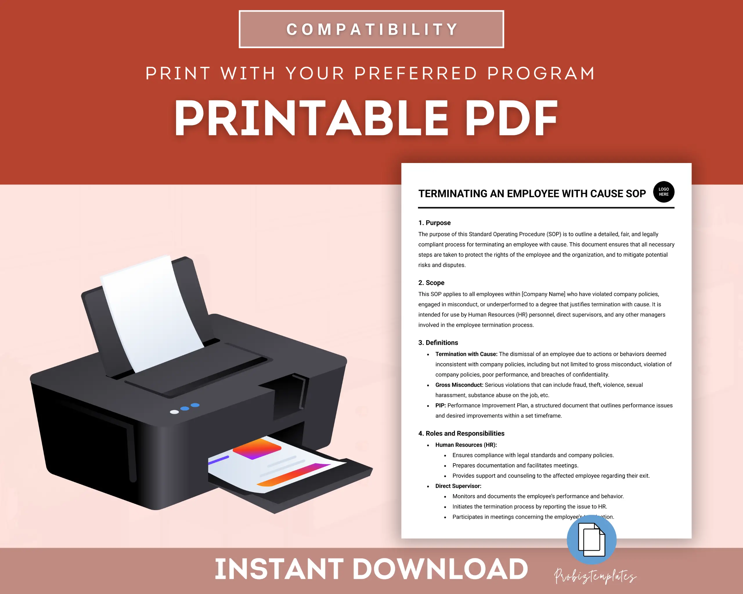 Terminating An Employee With Cause SOP Template - Image 5