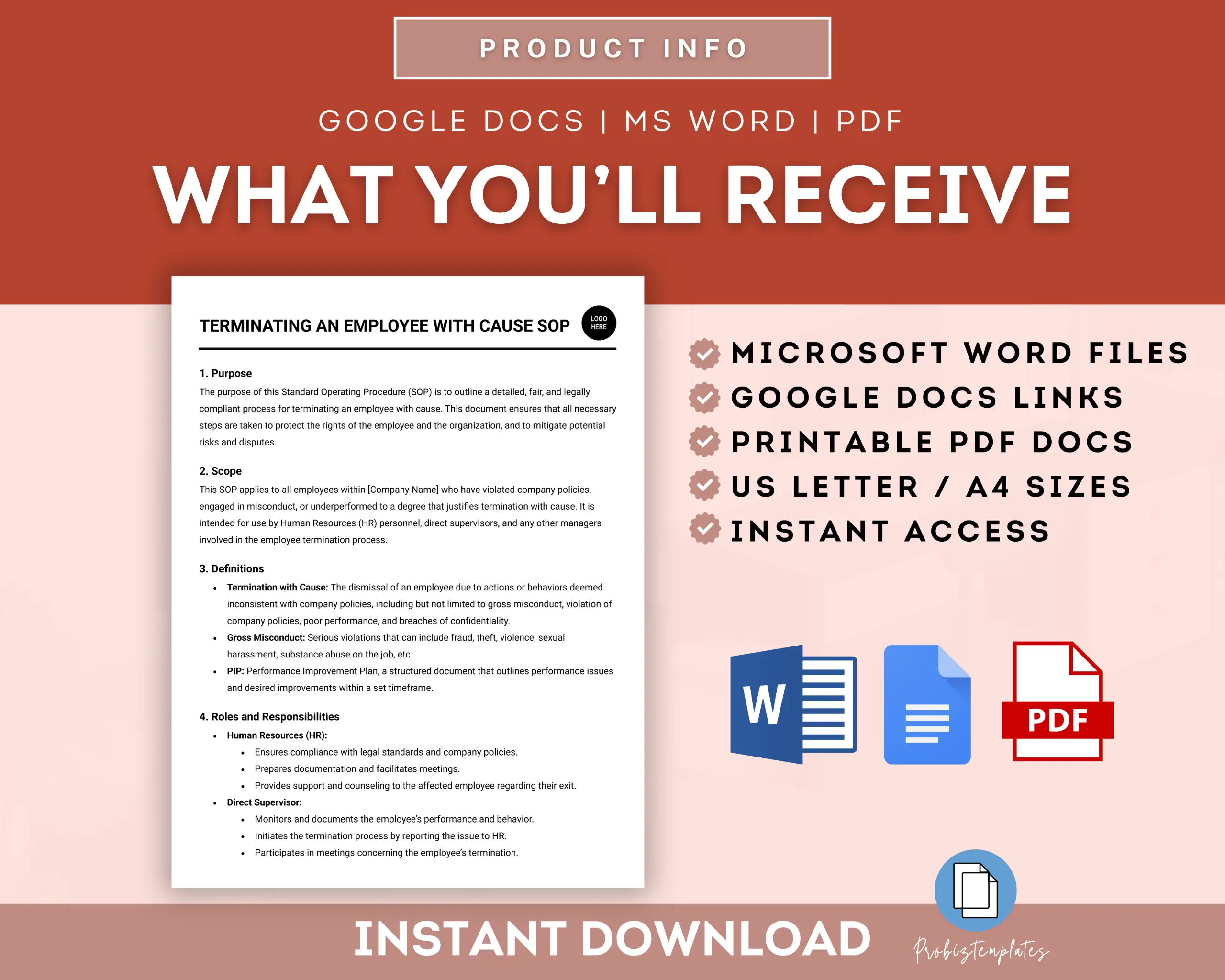 Terminating An Employee With Cause SOP Template - Image 6