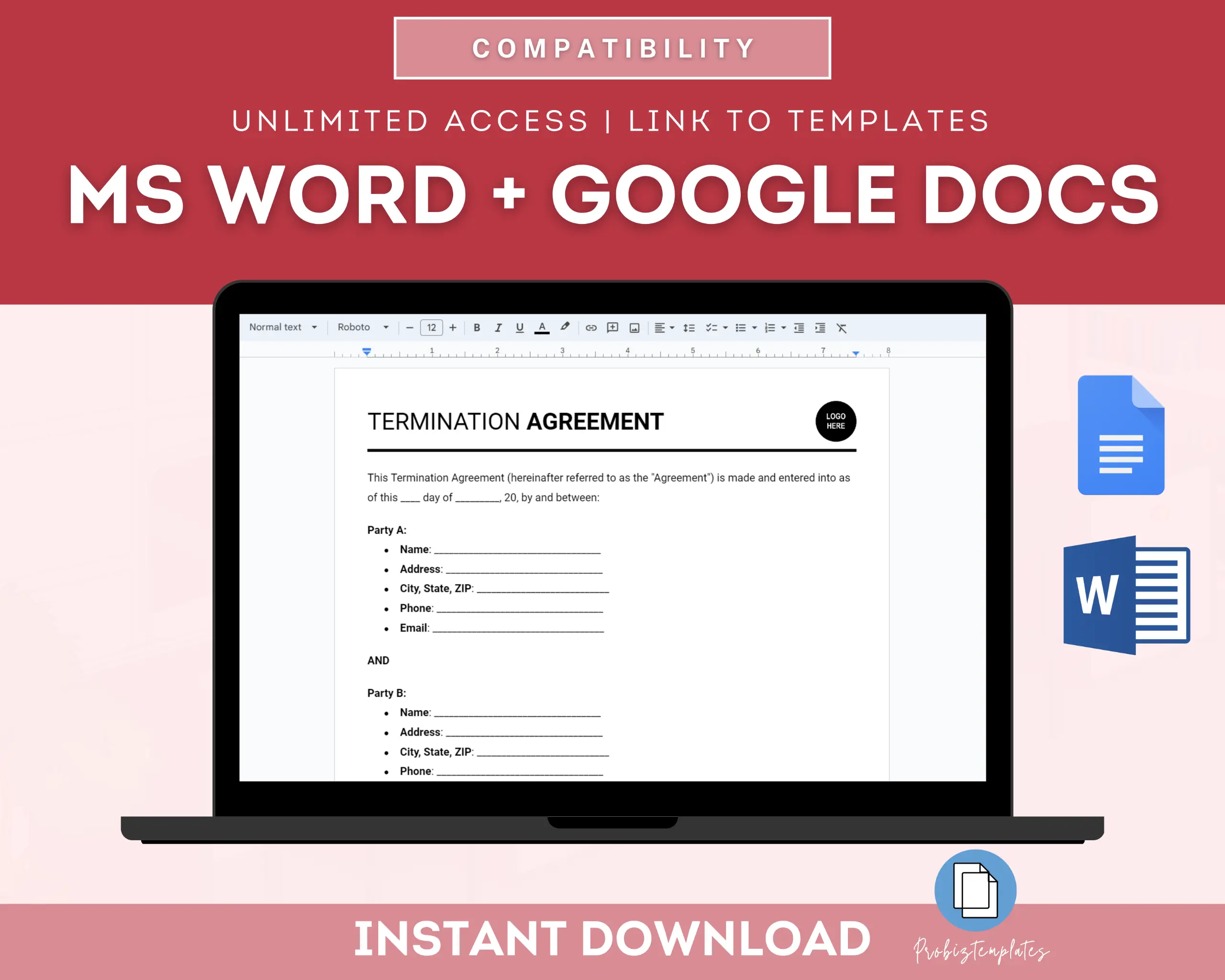 Termination Agreement Template - Image 4