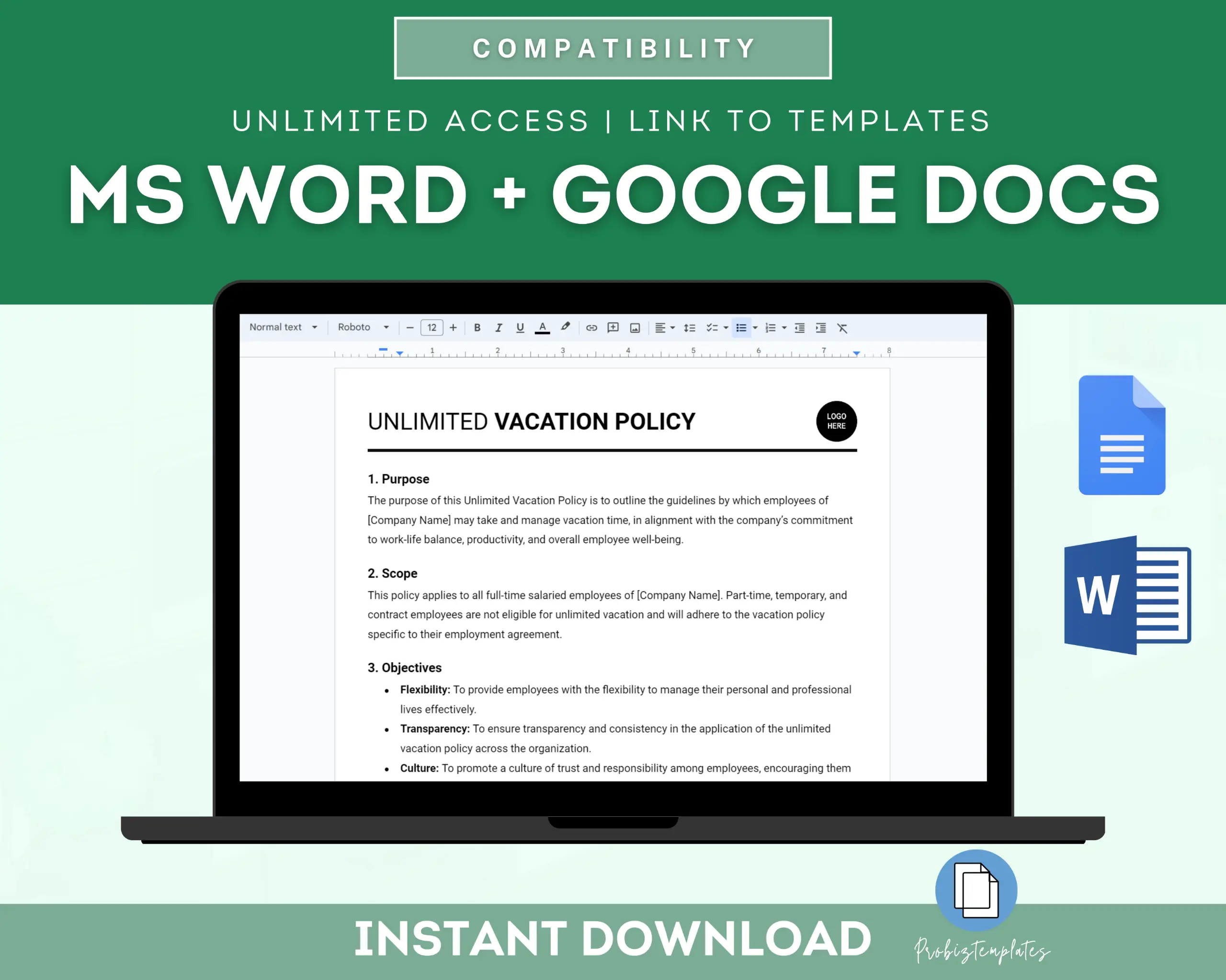 Unlimited Vacation Policy Template - Image 4