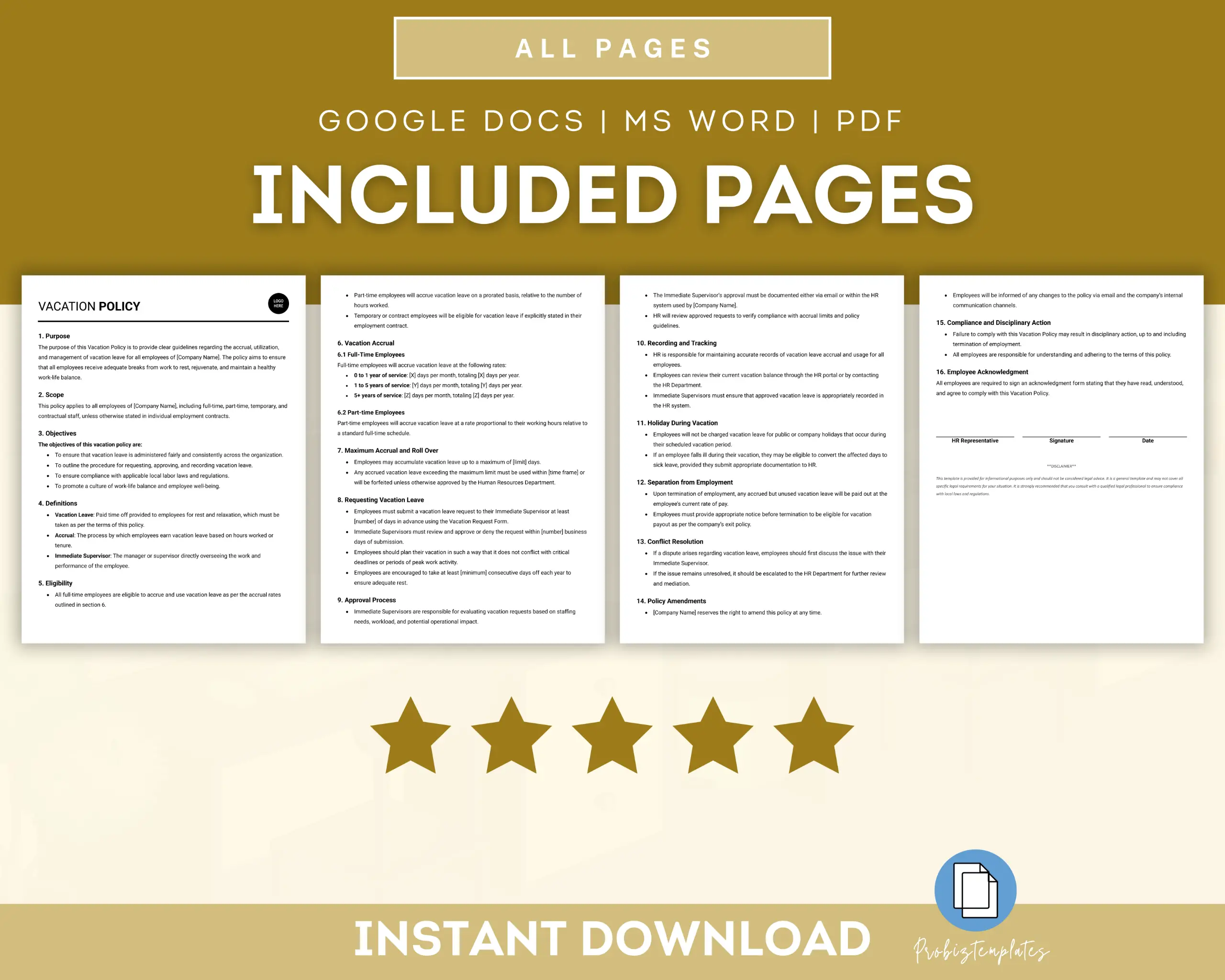 Vacation Policy Template - Image 2