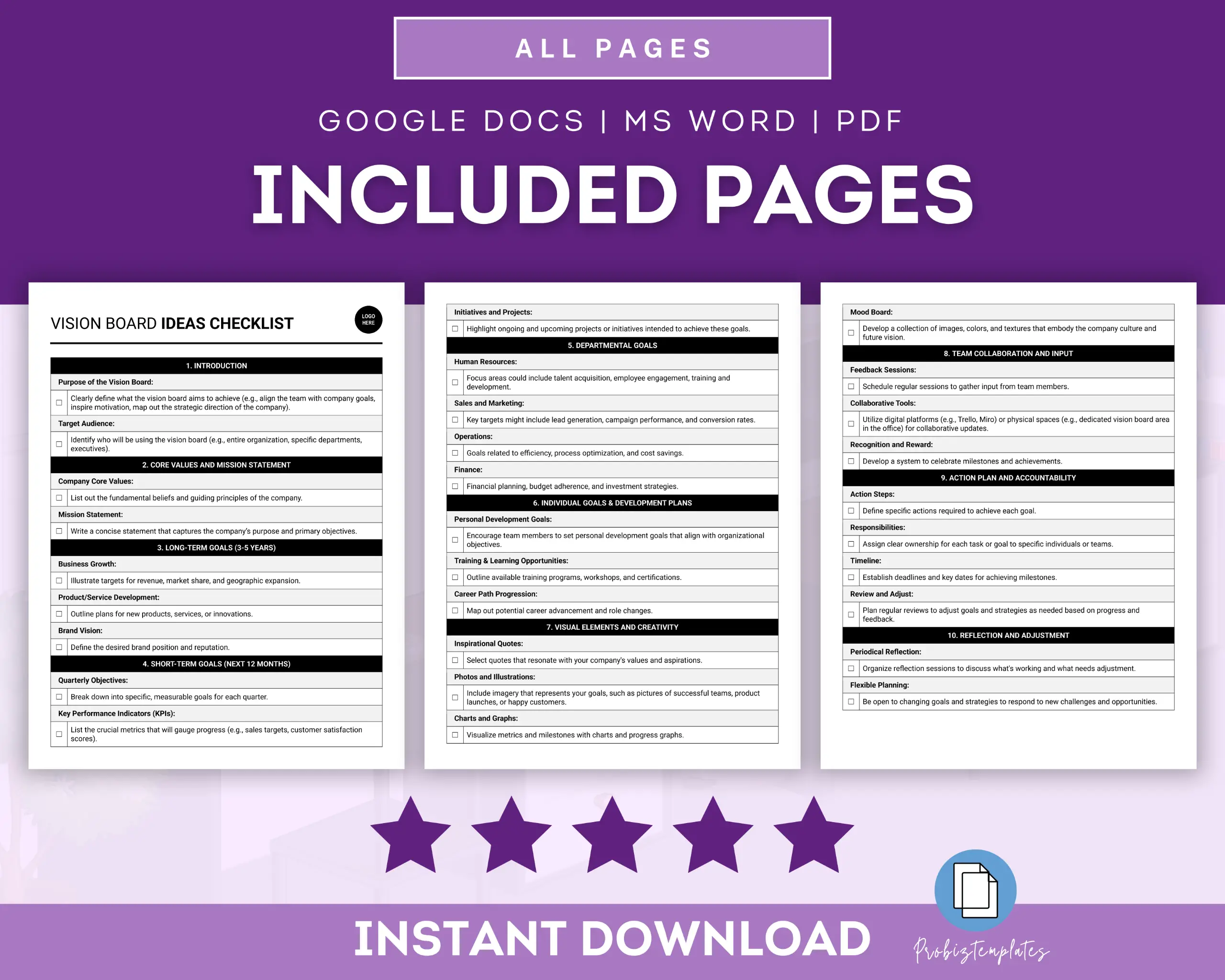 Vision Board Ideas Checklist - Image 2